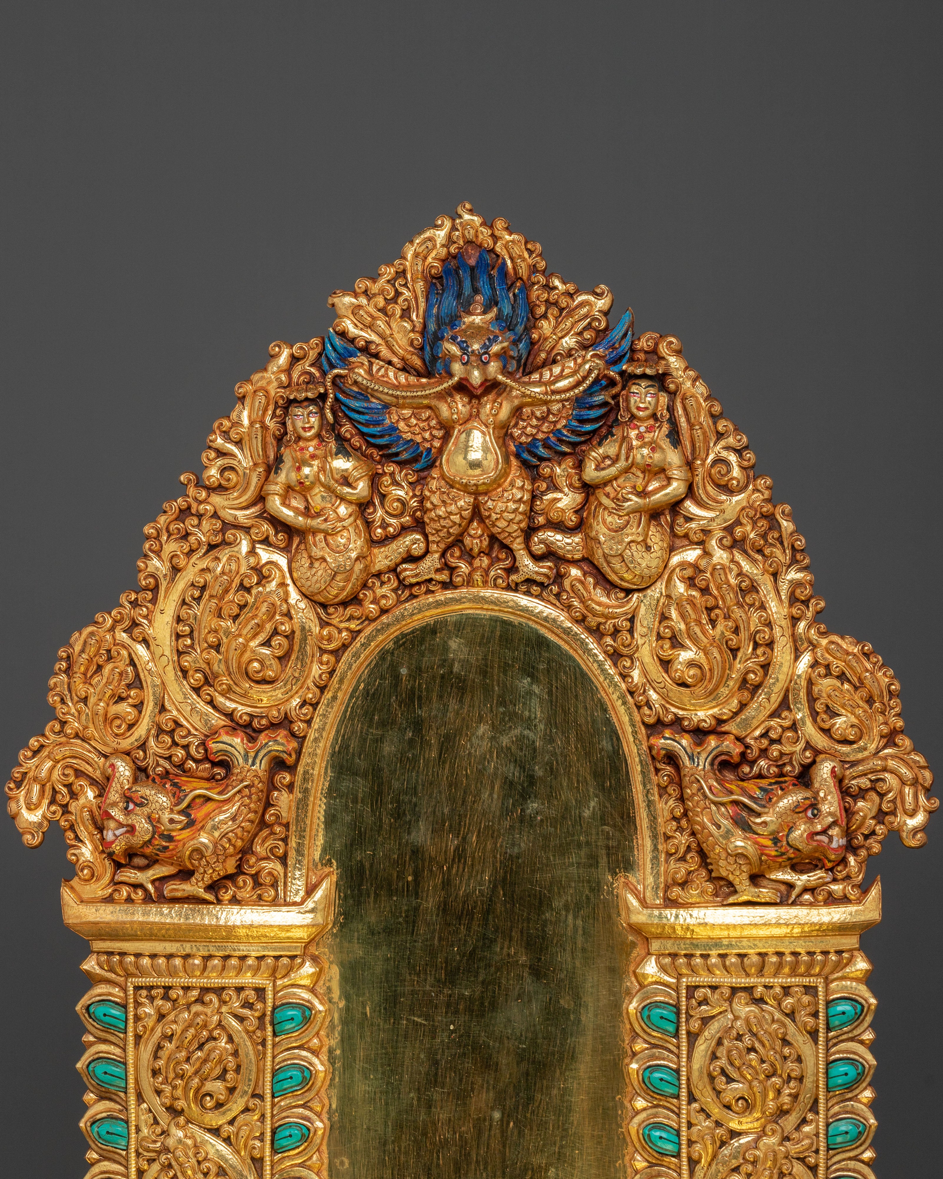 Shakyamuni Buddha Divine Sculpture on Throne