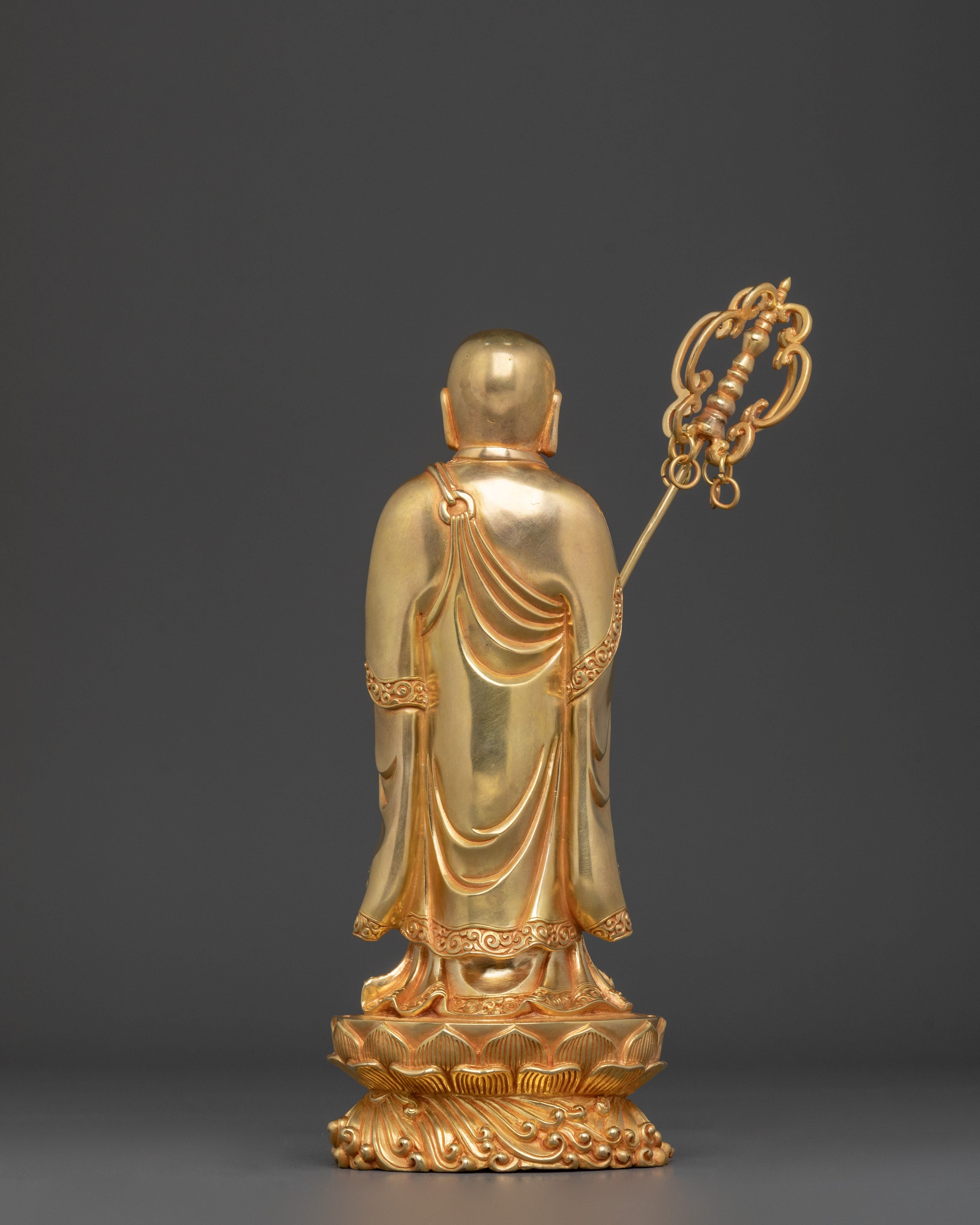 Standing Kshitigarbha Sacred Statue | Home Decor
