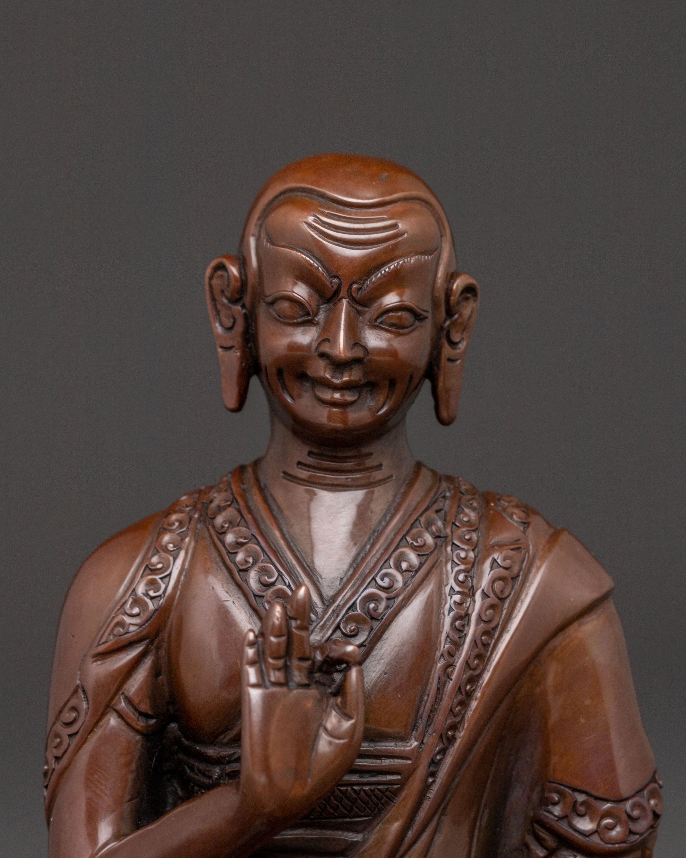 Tsongkhapa Divine Statue with Disciples: Altar Decor