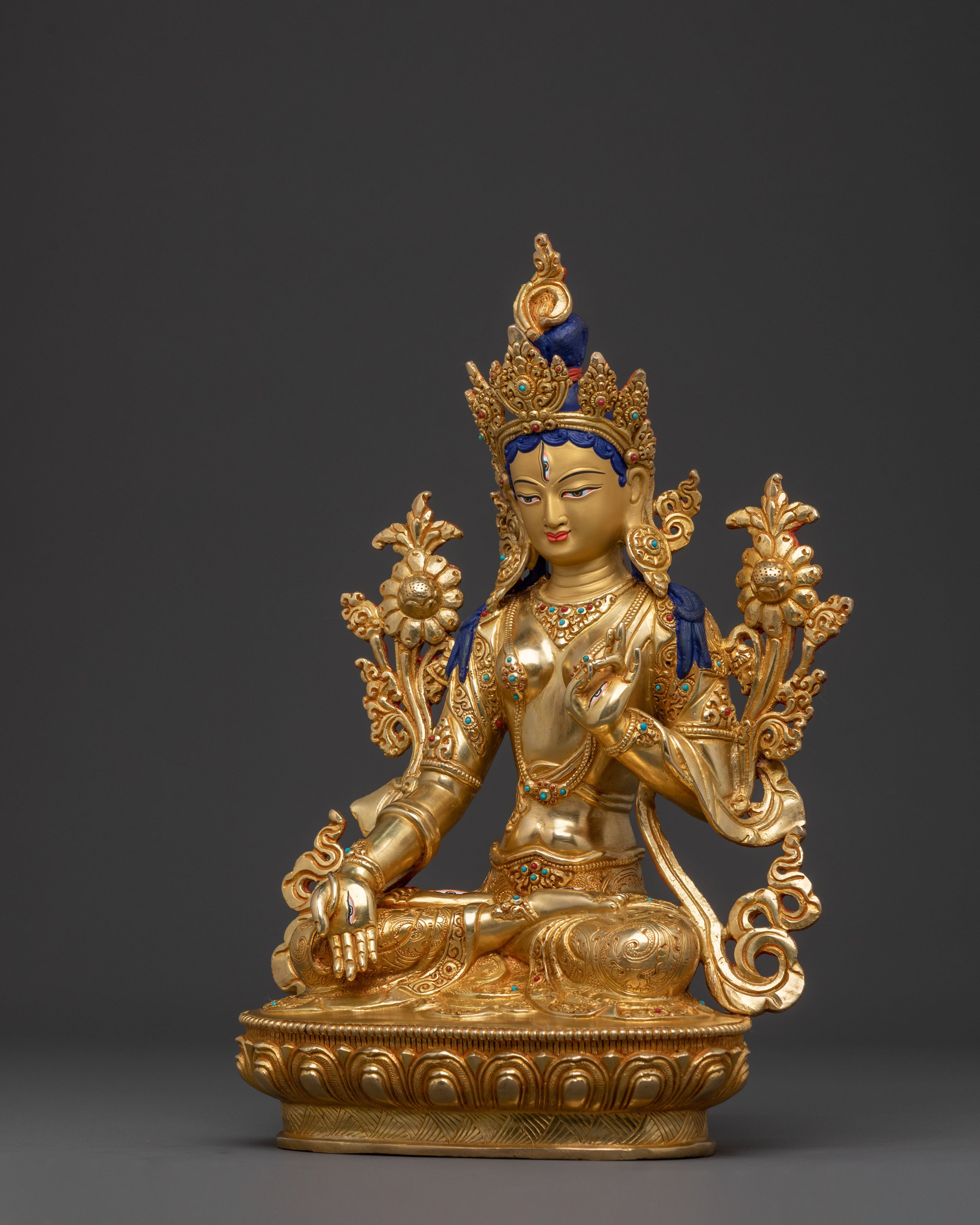 Goddess White Tara Statue | Meditation Figure