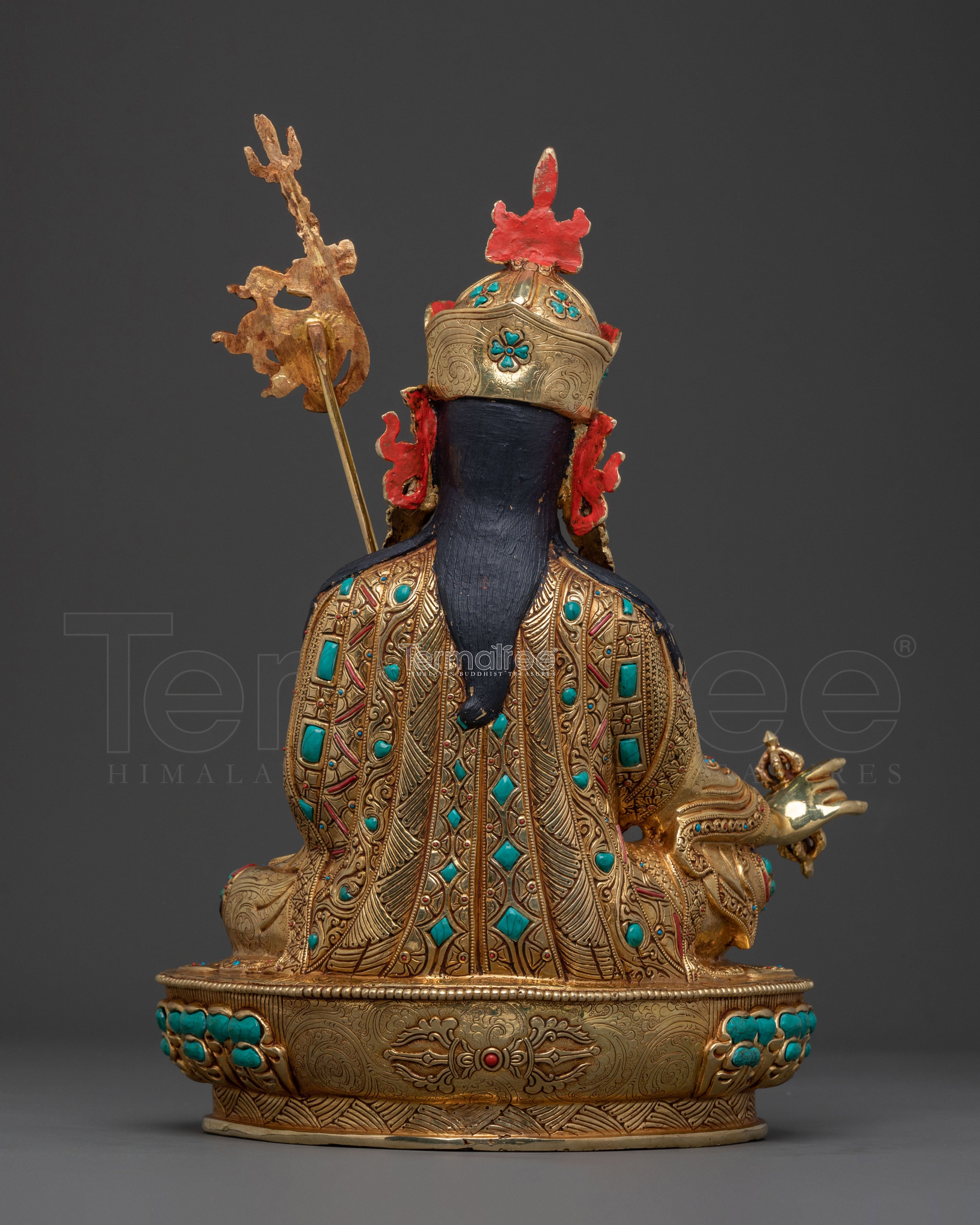 Guru Rinpoche Statue | 24K Gold Gilded Buddhist Master