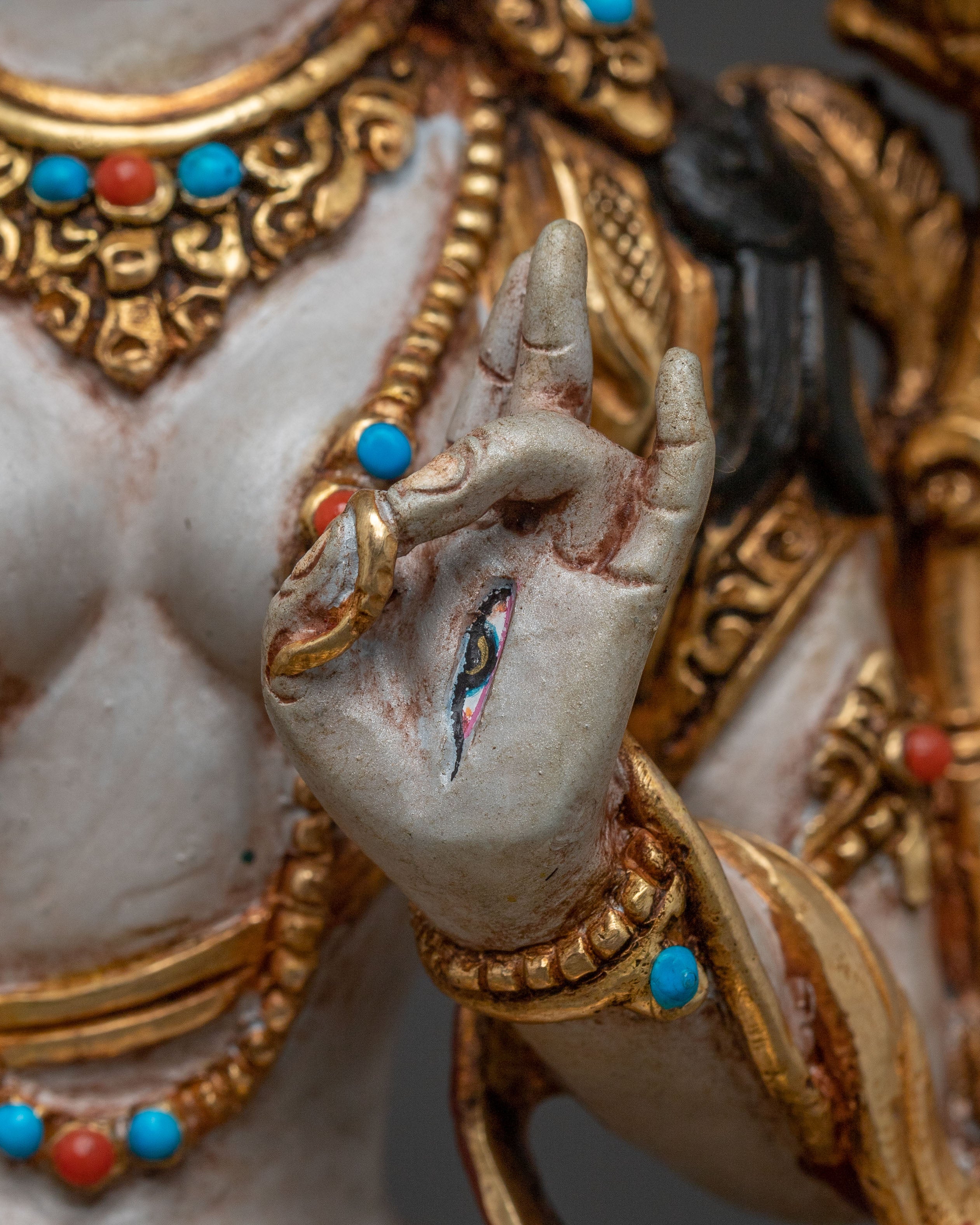 Statue of White Tara Goddess of Compassion: Handcrafted Serenity