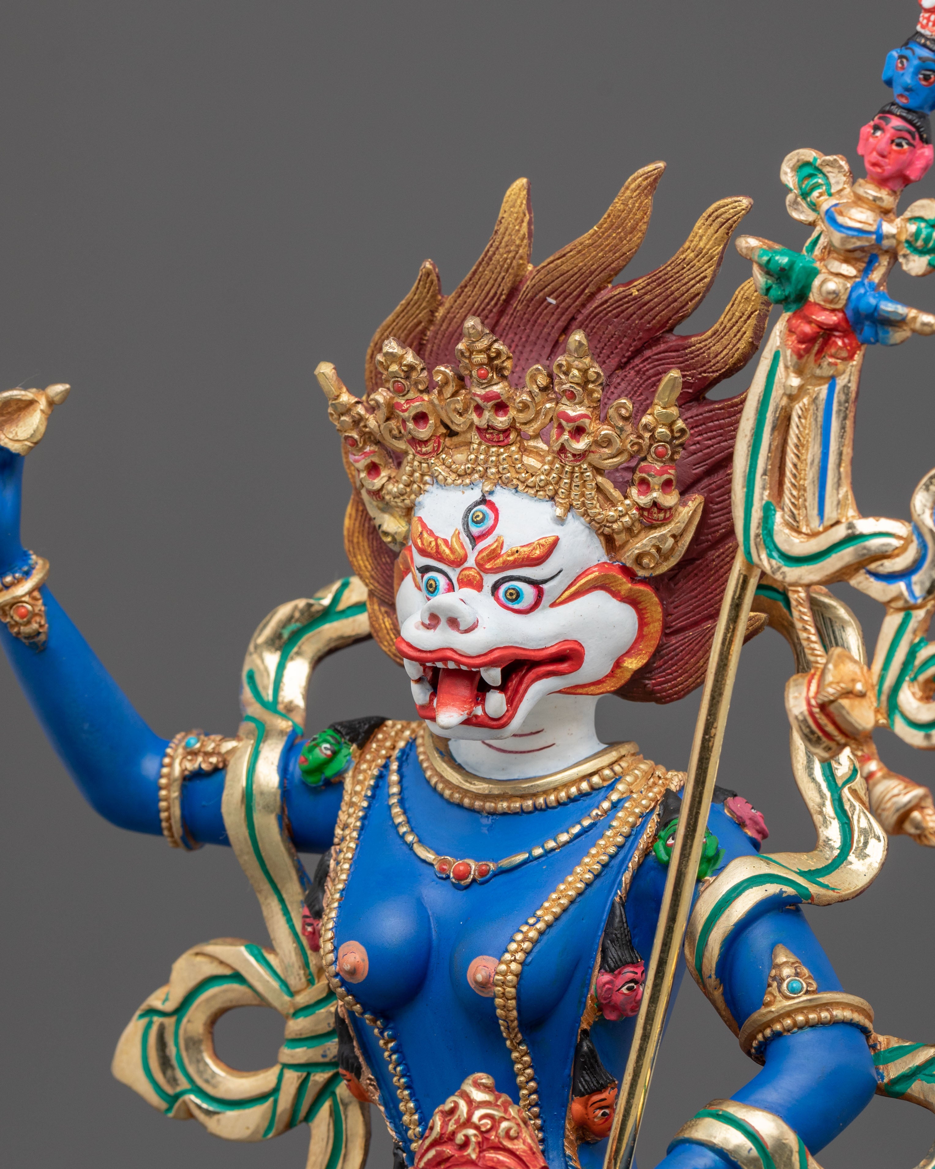 Sacred Protector Shima Mukha Statue | Sacred Protector of Vajrayana Buddhism