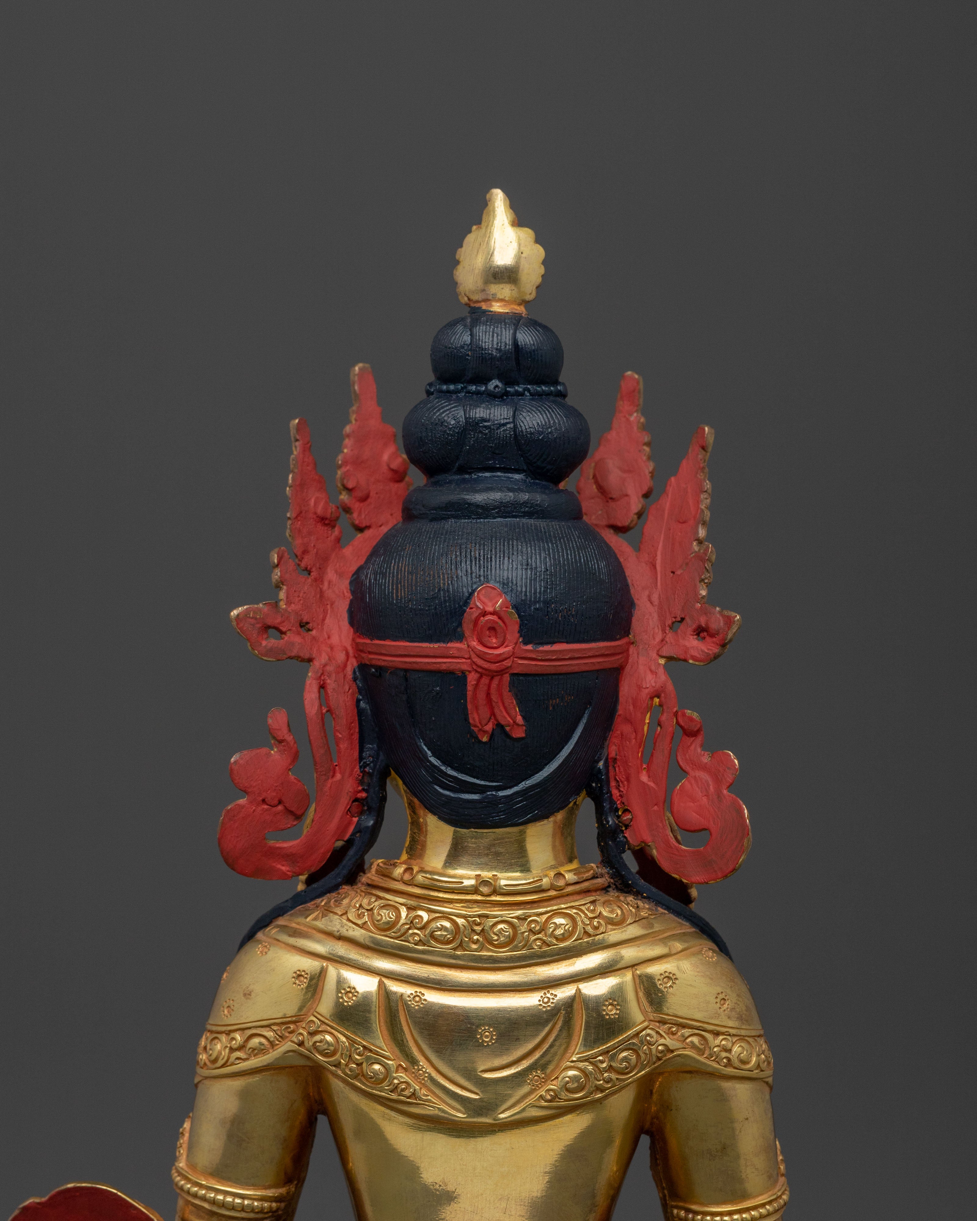 Amitayus Longevity Deity Figurine | Sacred Altar and Meditation Decor