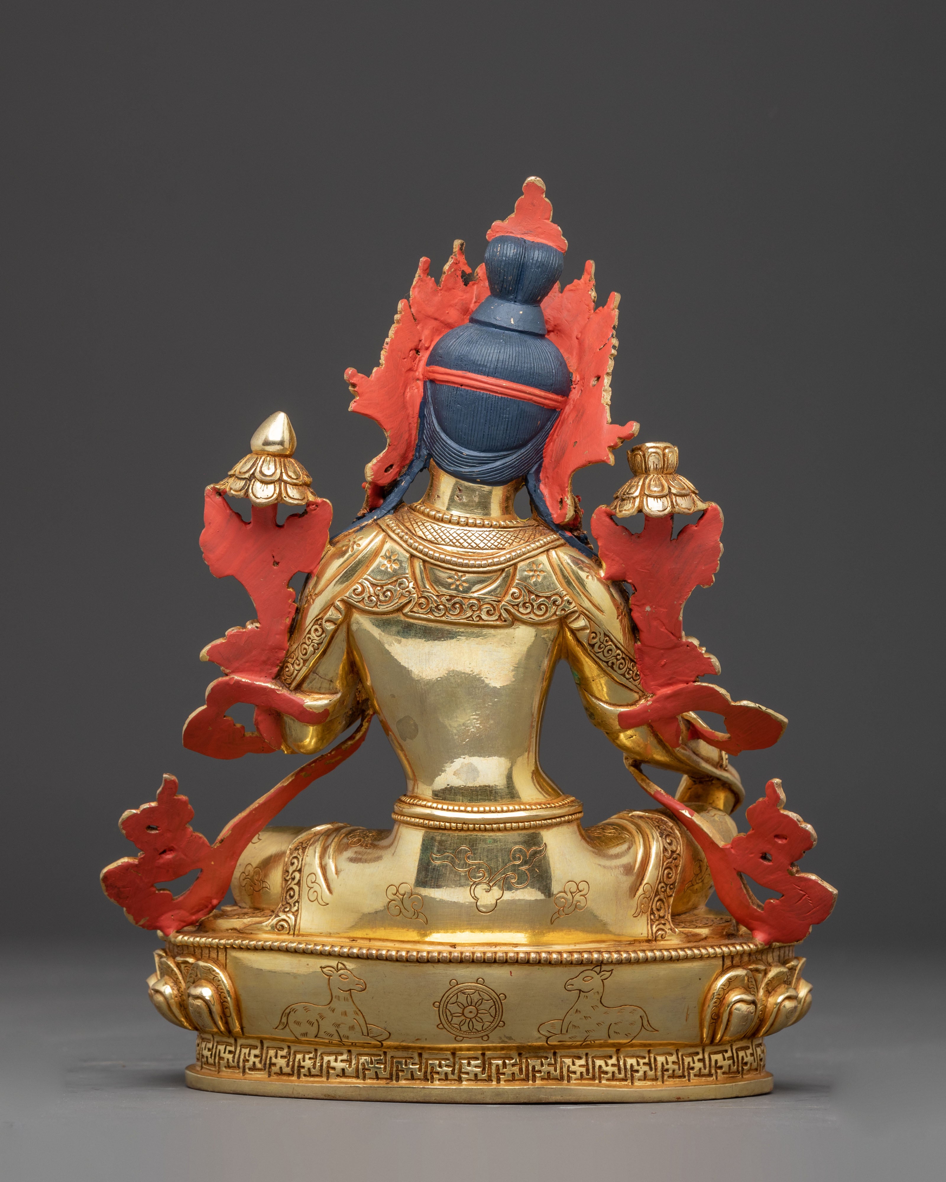 Handcrafted Peaceful Mother Green Tara Statue | Goddess of Compassion