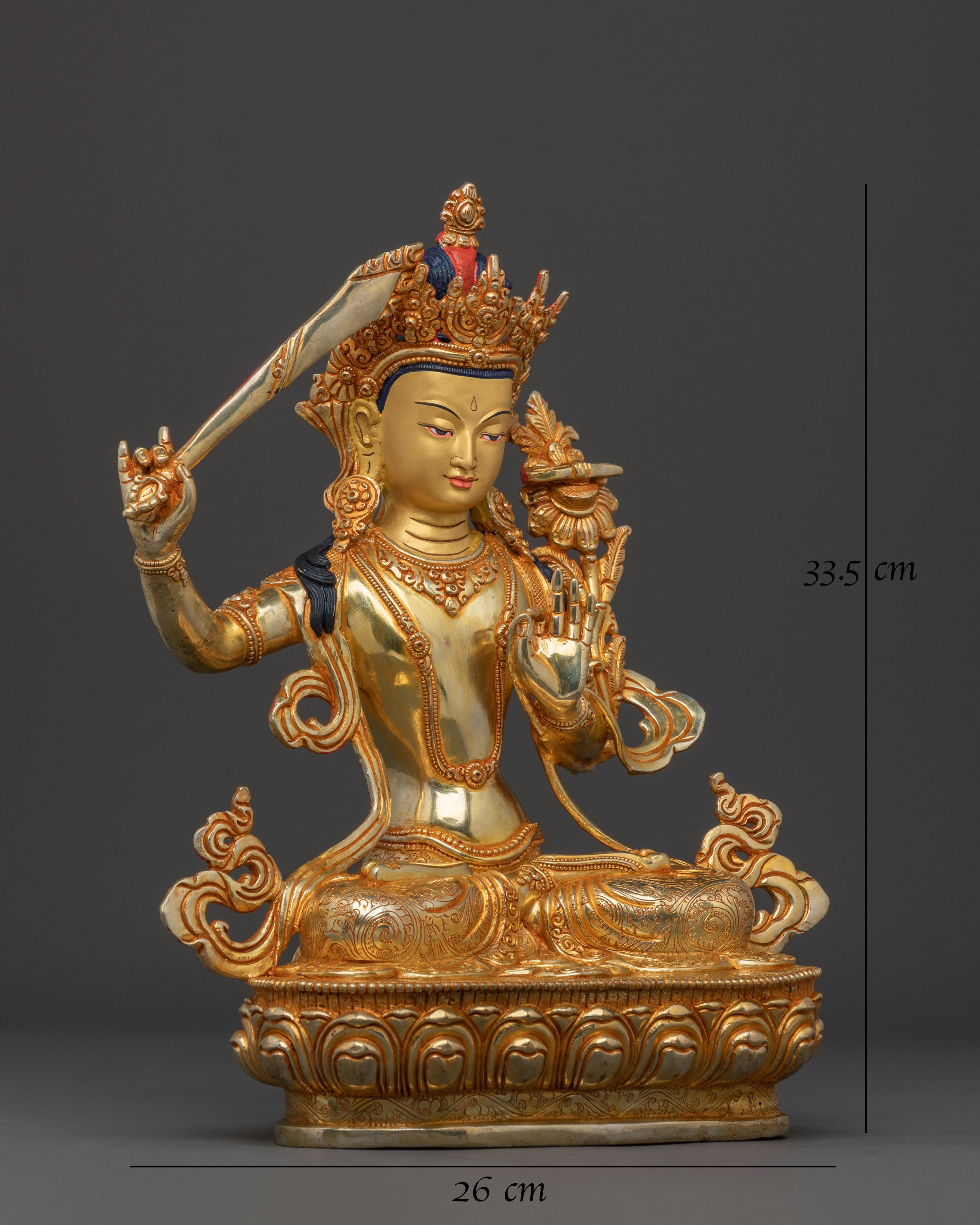 Majestic Manjushri Statue | Idol of Knowledge