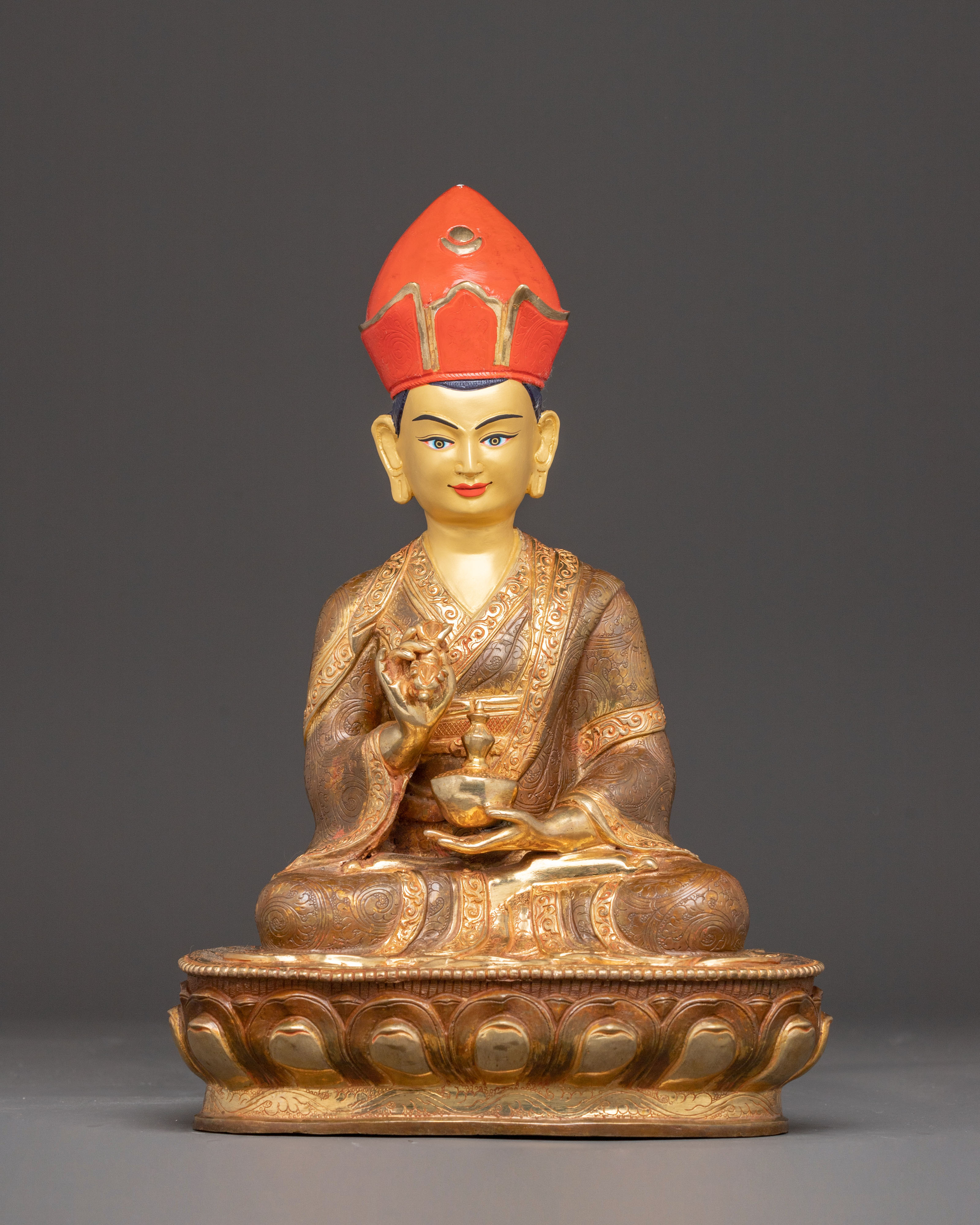 Lineage Masters Statue Set | Long Chengpa, Jigme Lingpa, & Karmapa