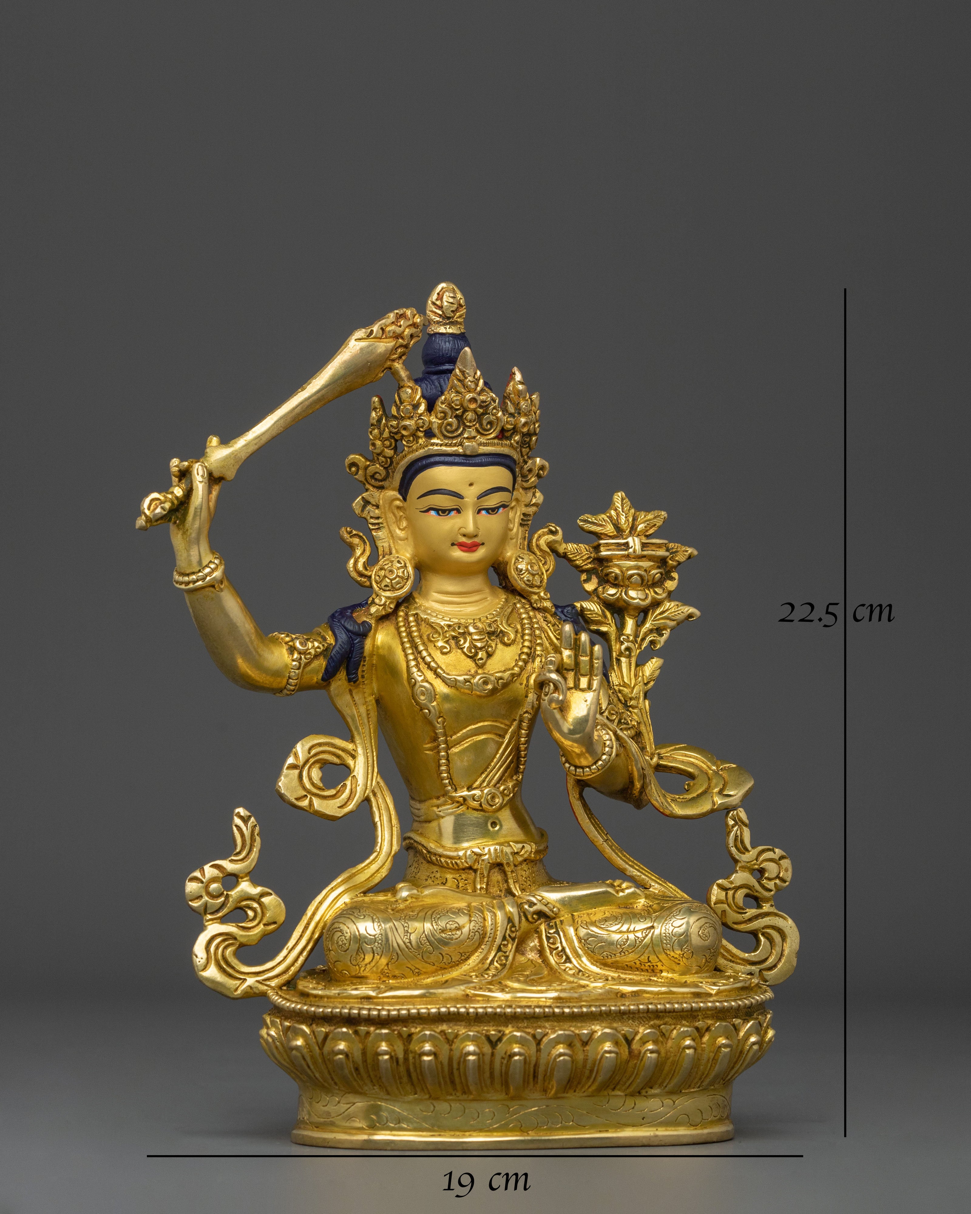 Manjushri Wisdom Statue | Tibetan Buddhist Figurine