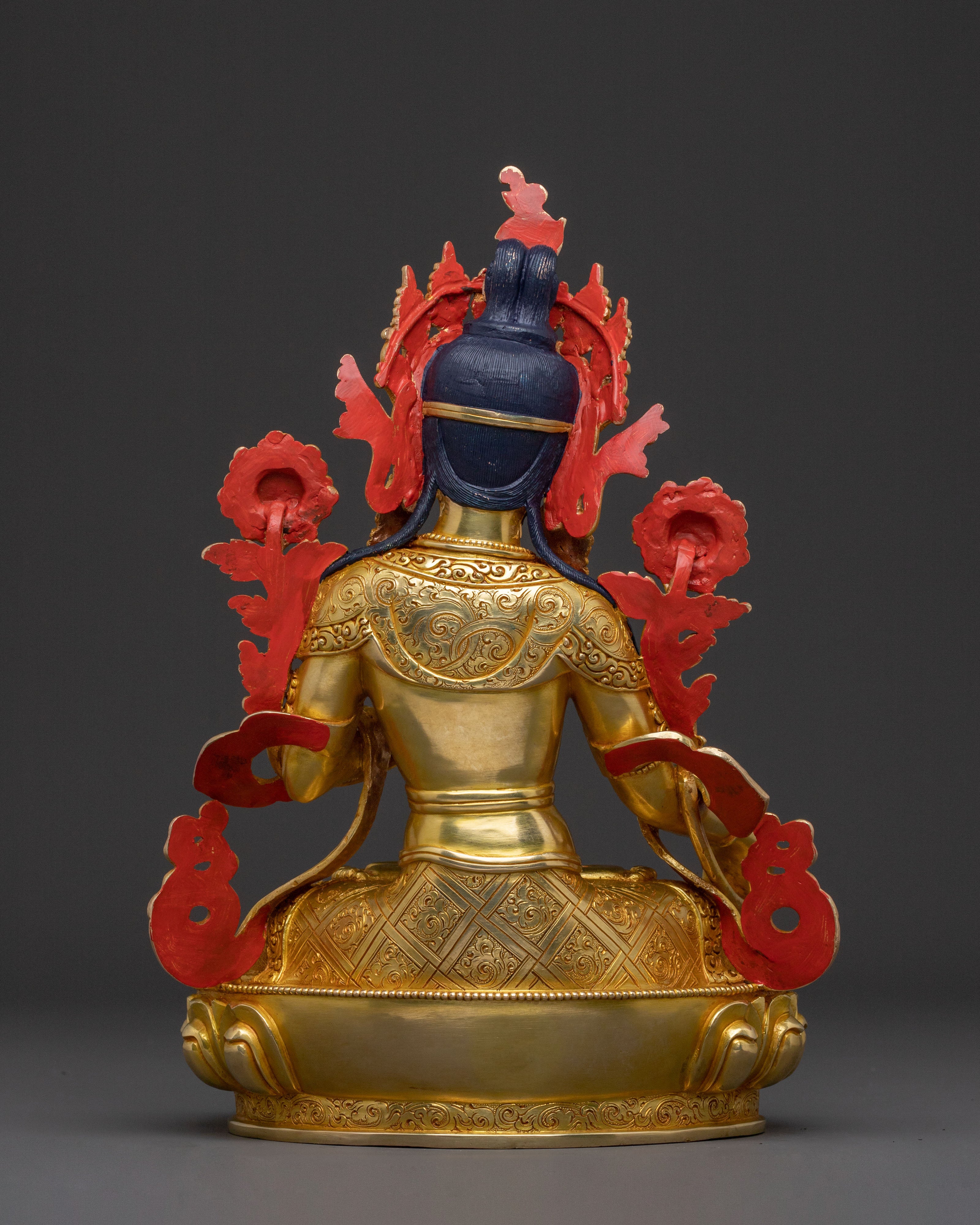 White Tara: Serene Gilded Copper Statue