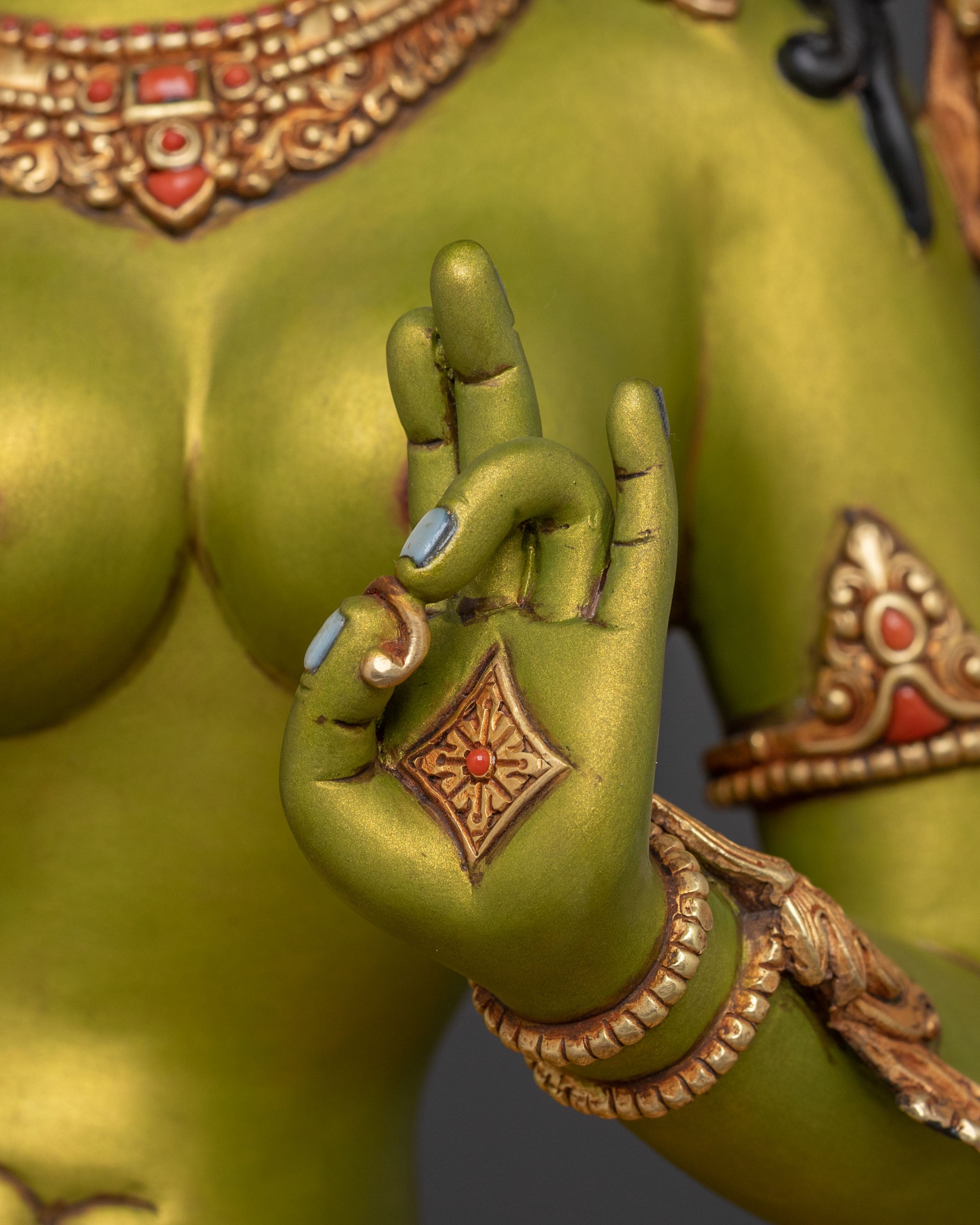 Magnificence Green Tara Sculpture | Swift Compassion