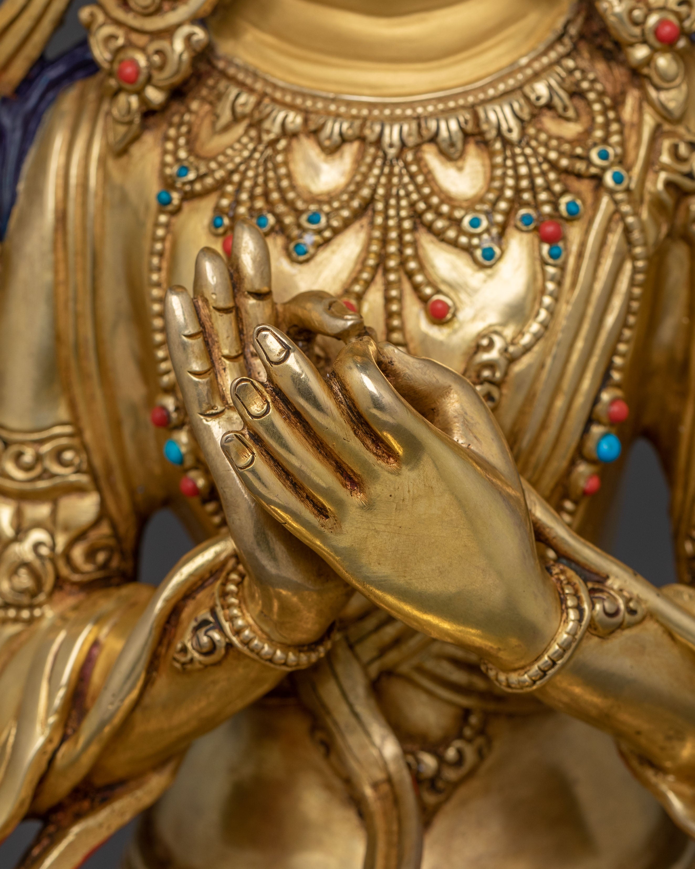 Maitreya Buddha Statue – 24K Gold Gilded | The Hope of Future