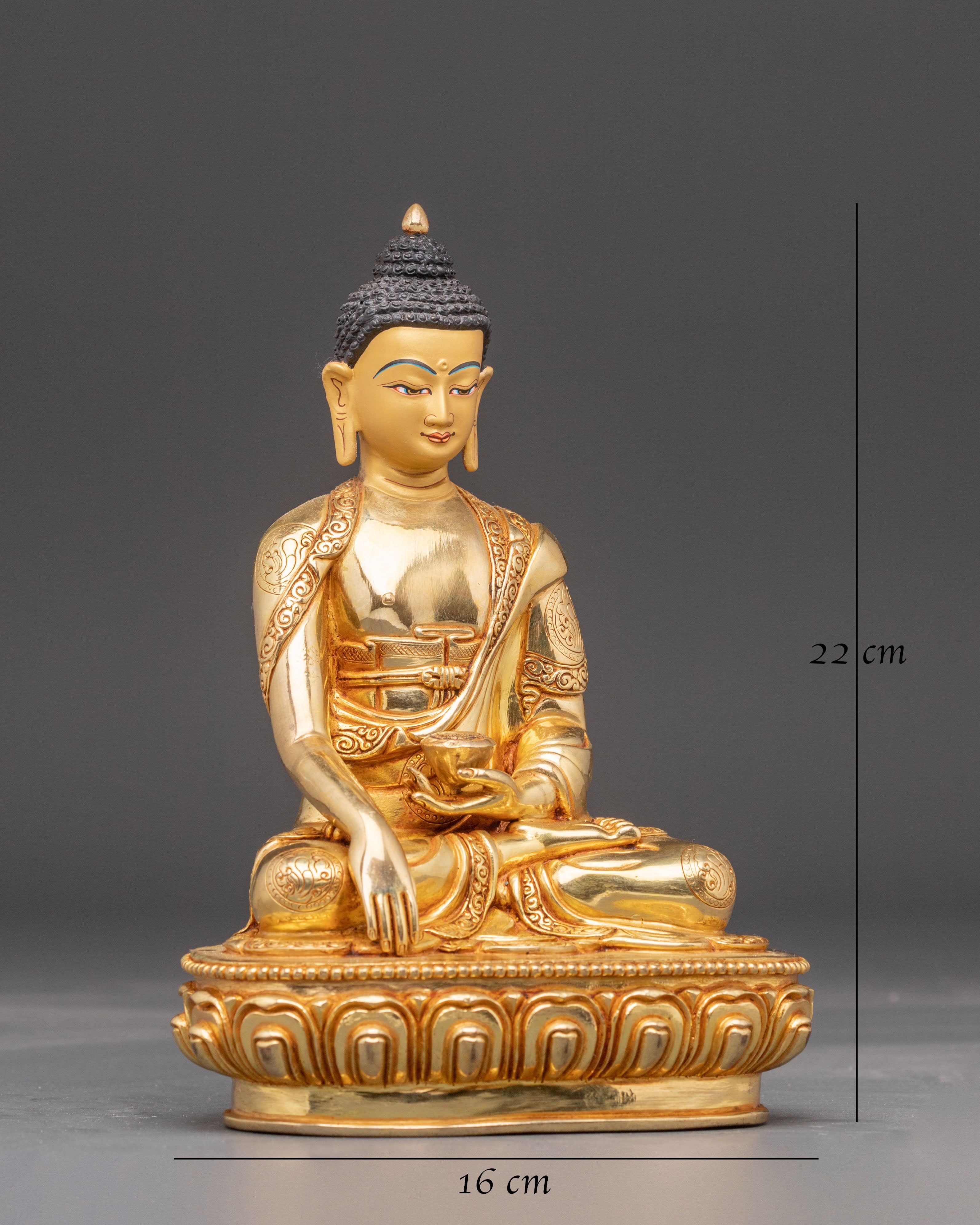 Shakyamuni Buddha Golden Statue: Founder of Buddhism