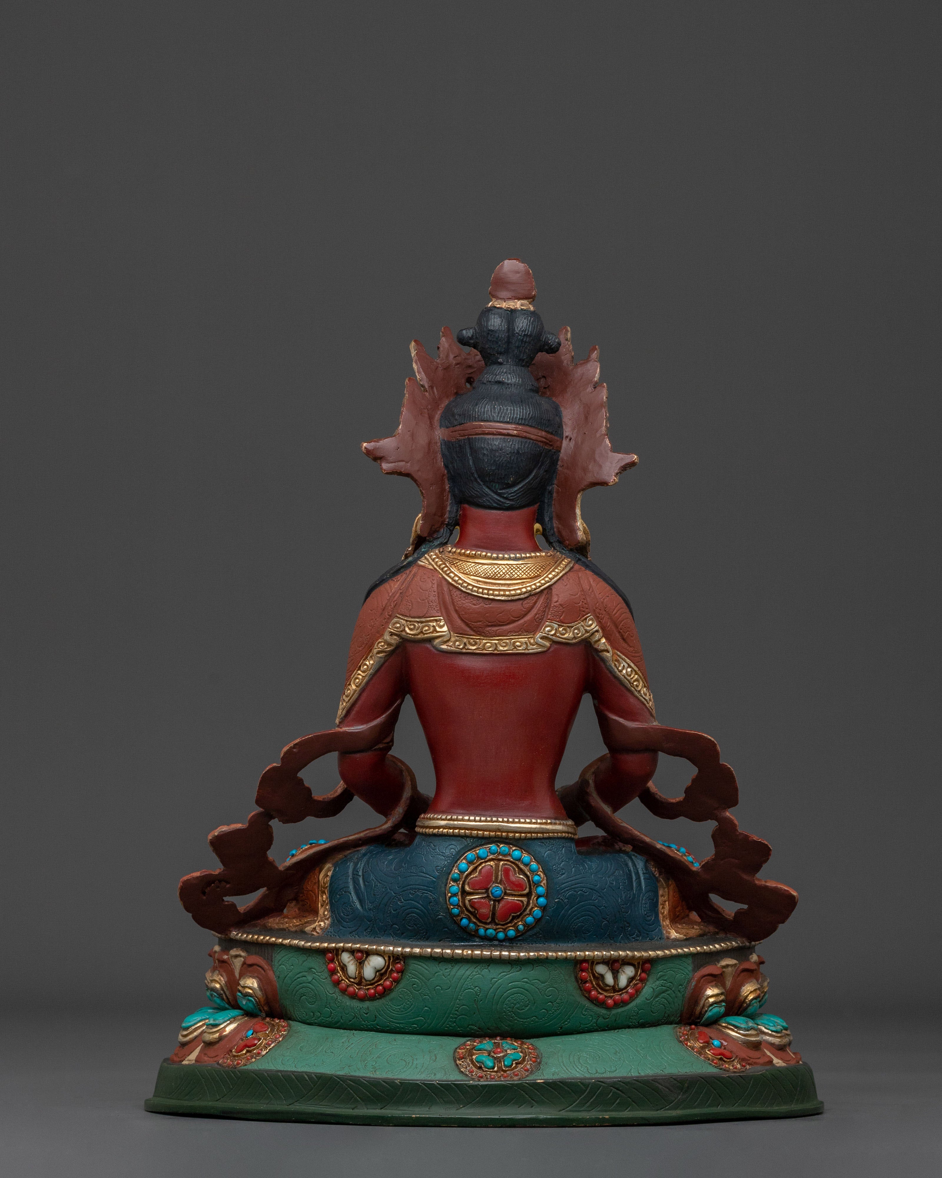 24K Gold Gilded Sacred Statue Set of Six Bodhisattva