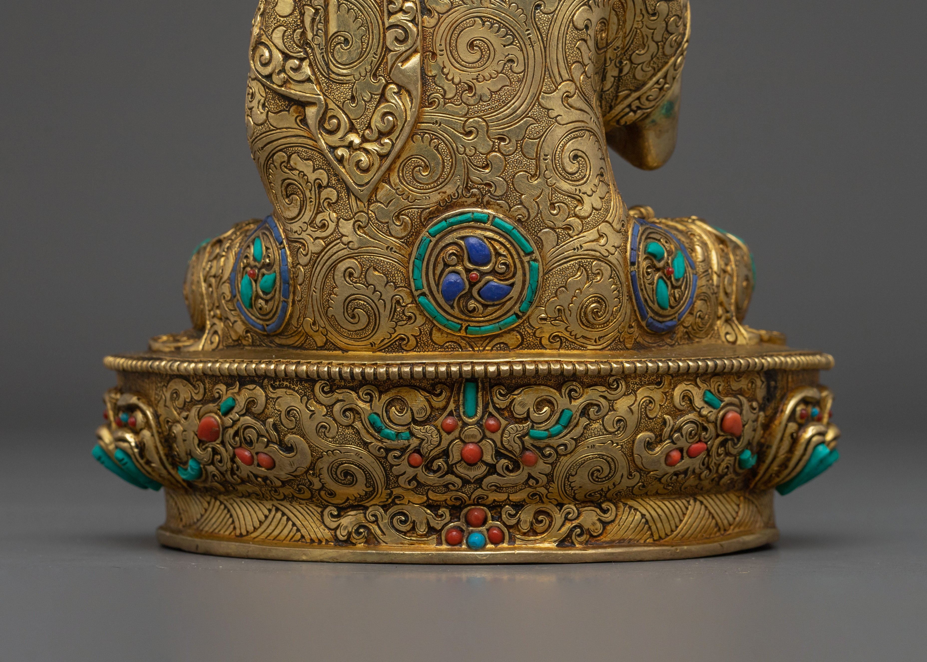 Gold Gilded Amogasiddhi Statue | Symbol of Fearlessness