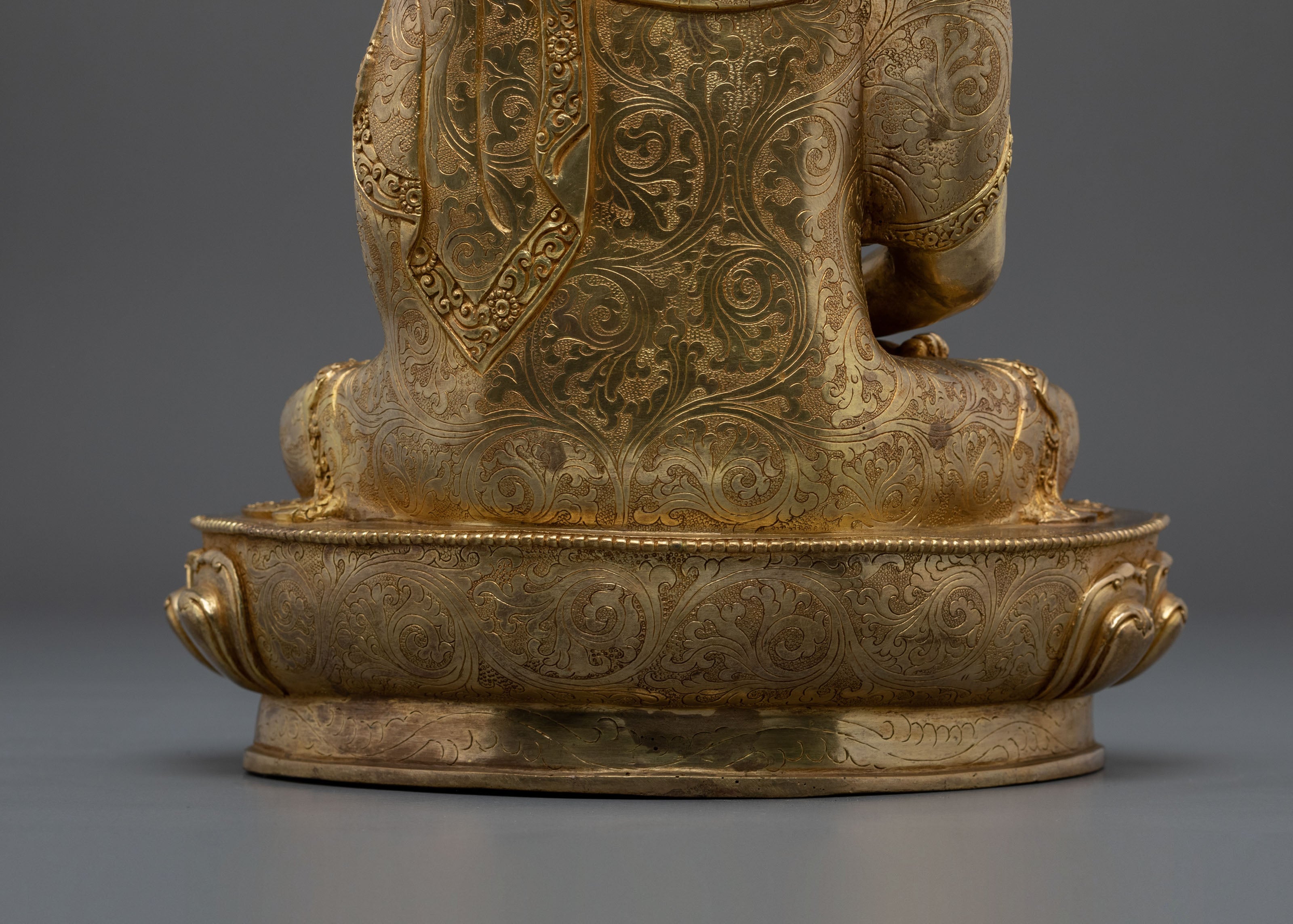 Amitabha Buddha Sculpture | 24k Gold-Coated Sculpture