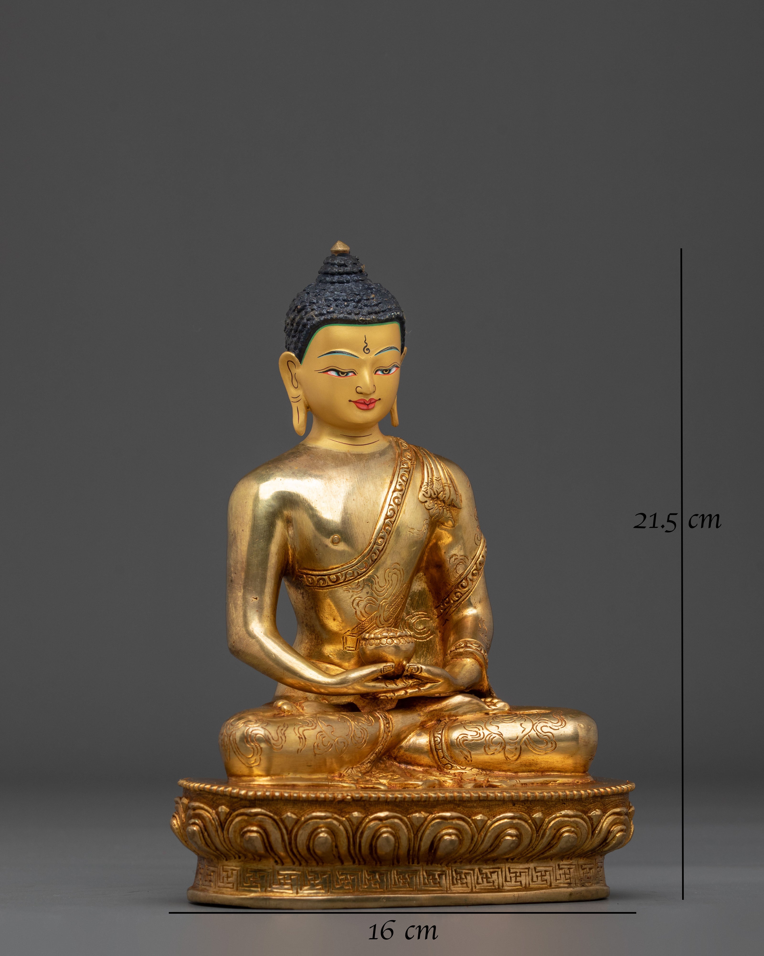Serene Amitabha Buddhist Deity Statue: Buddha of Infinite Light
