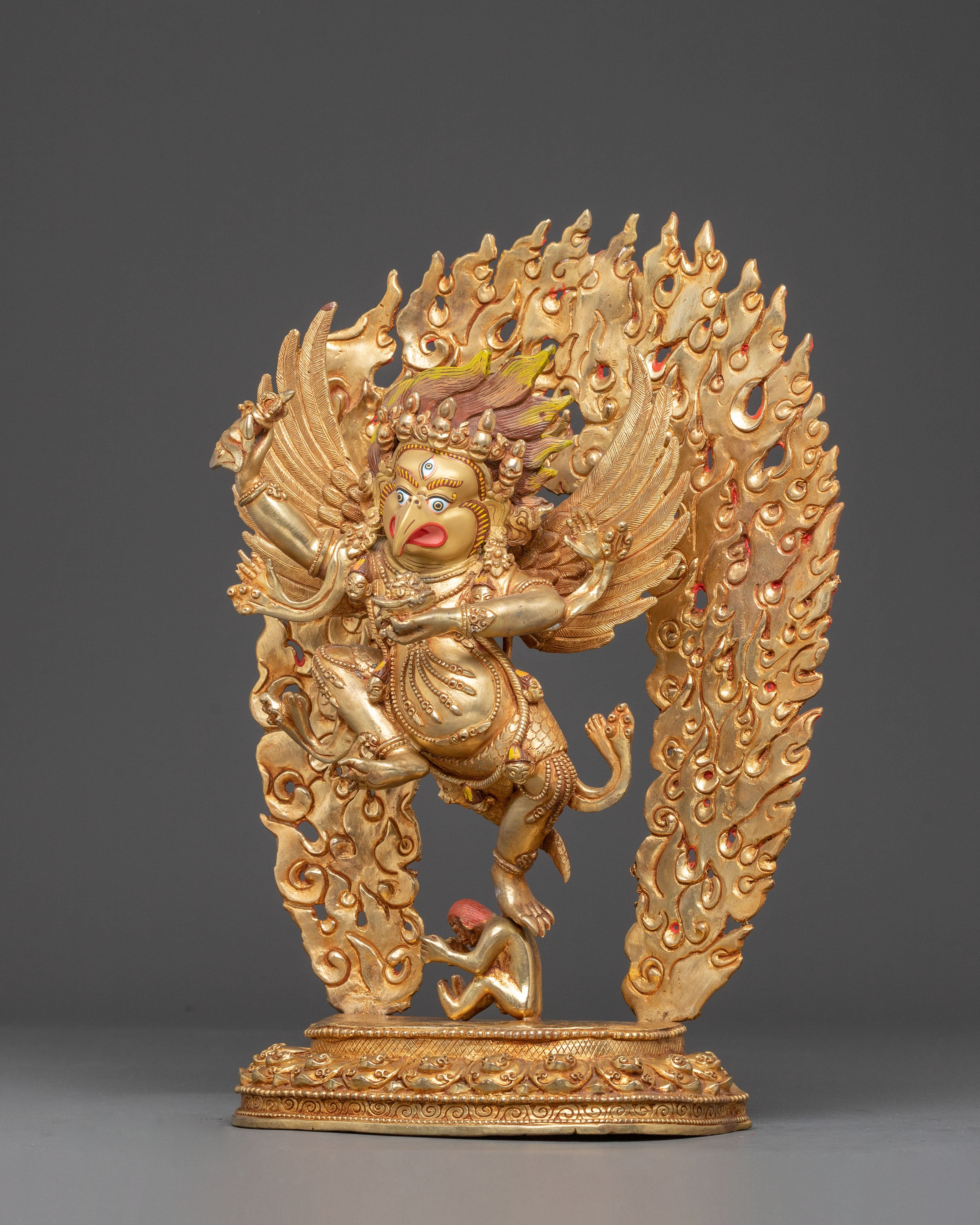 Golden Handmade Statue of Garuda | Divine Protector