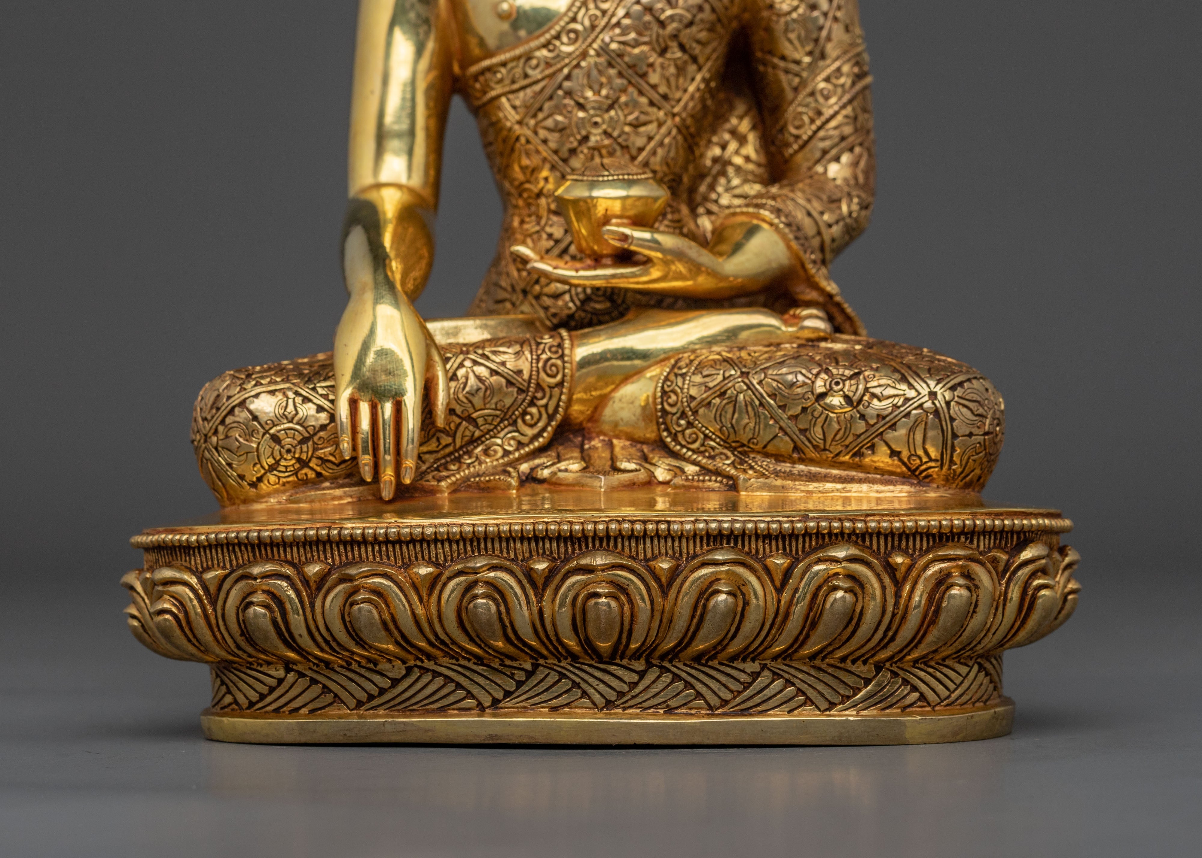 Tibetan Statue of Shakyamuni Buddha | Meditation Altar Decor