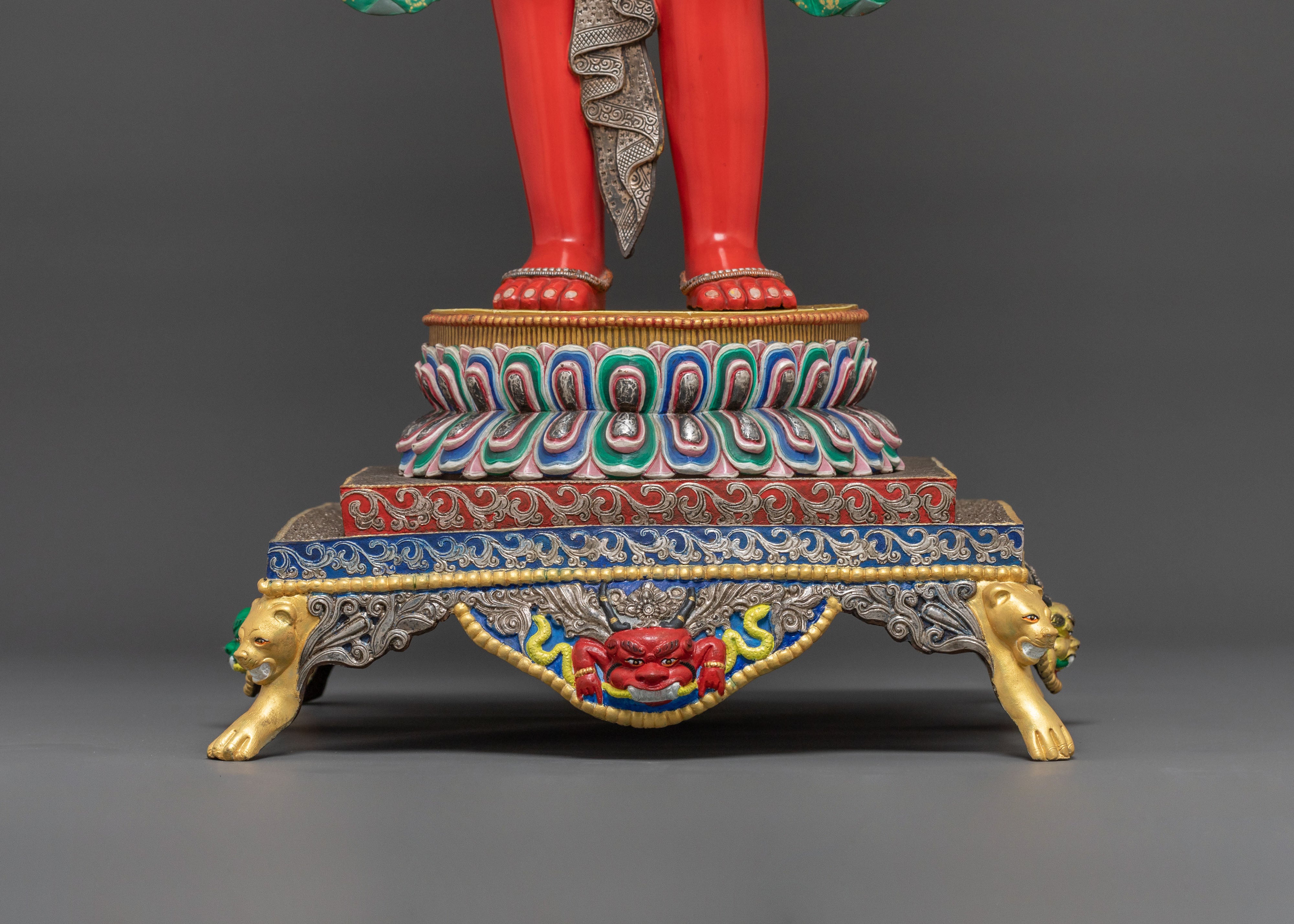 Monumental Standing Padmapani Lokeshwor Statue | Buddhist Compassion Deity