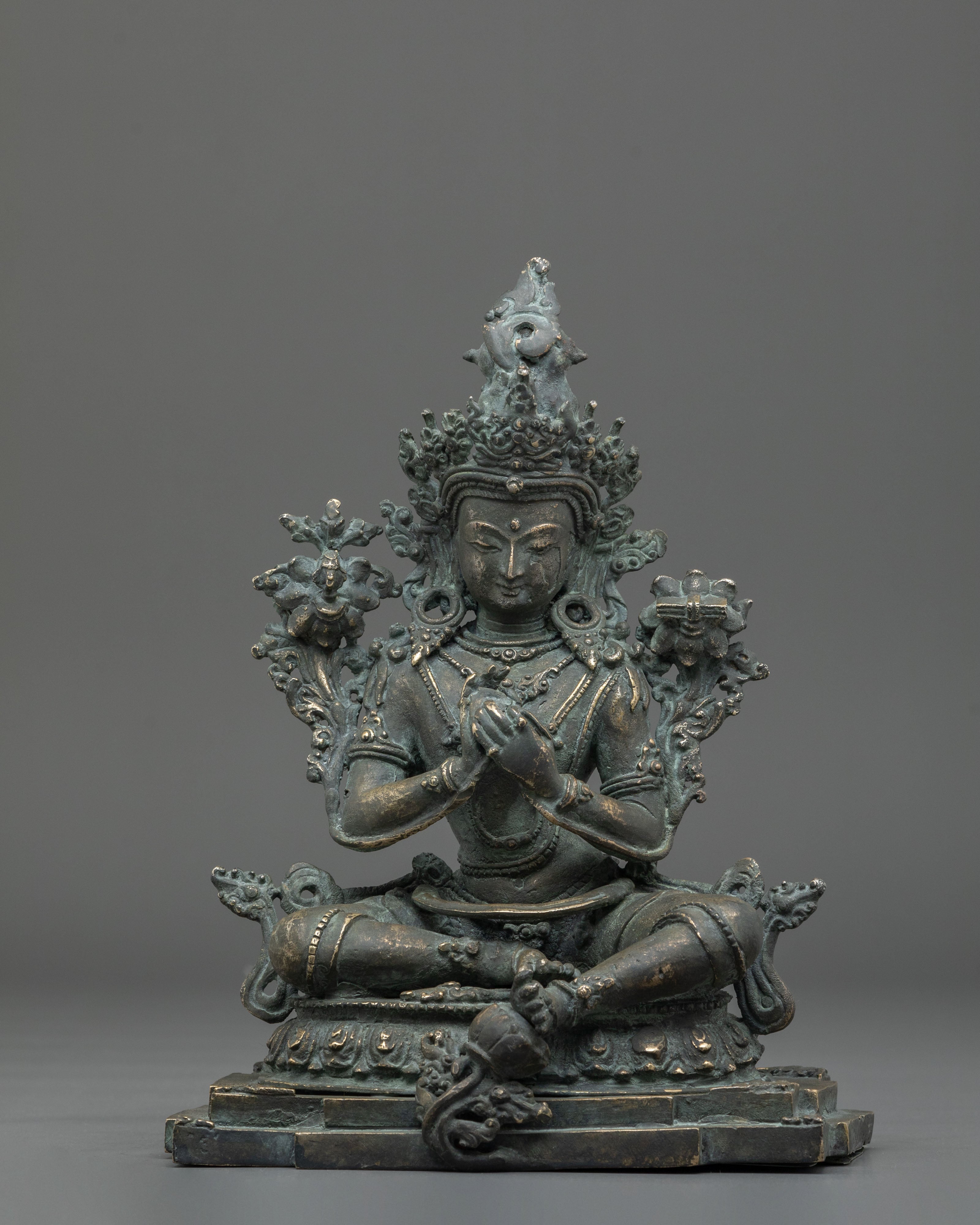 Tikshna Manjushri Copper Statue | Buddhist Altar Decor