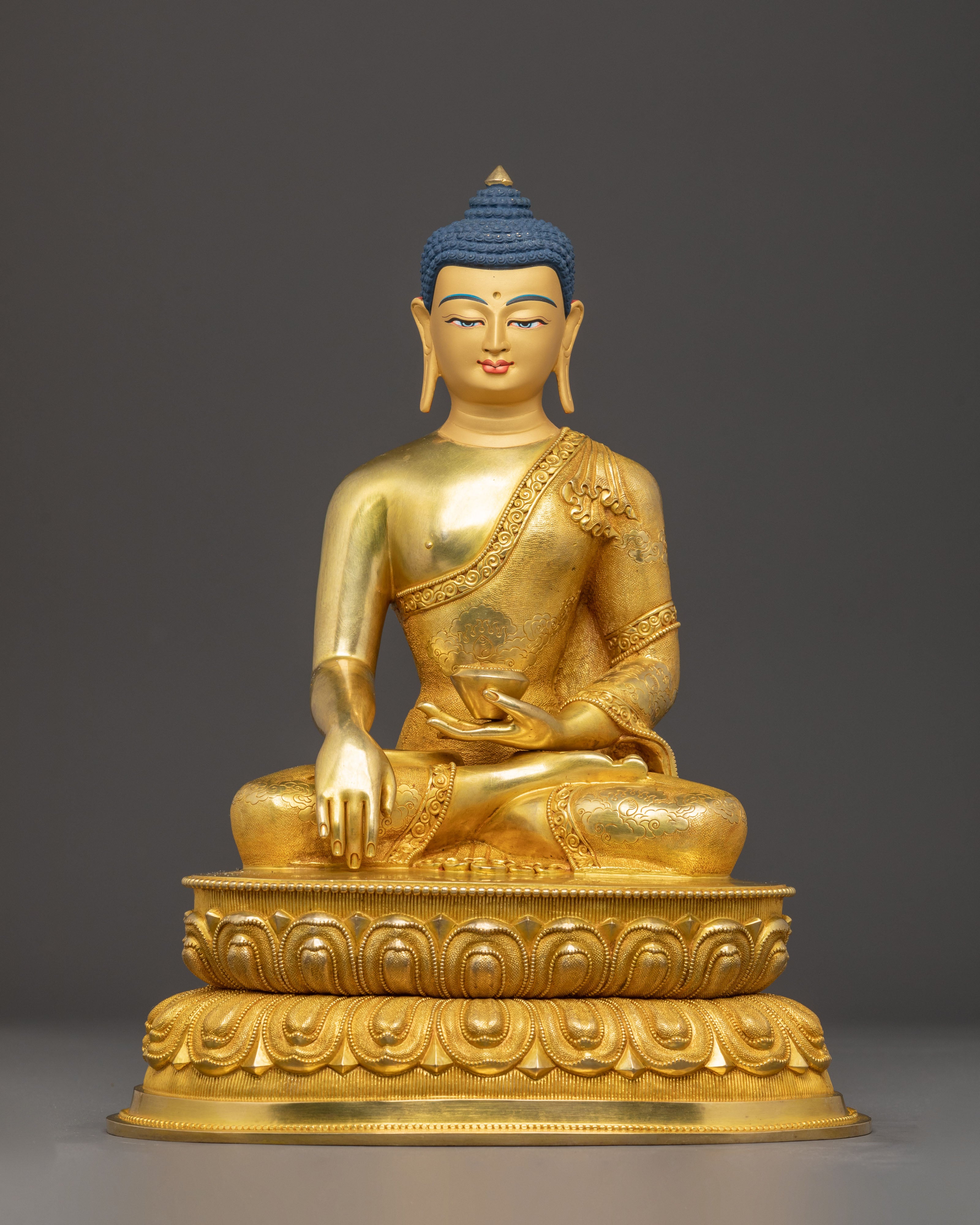 Historical Shakyamuni Buddha Golden Statue | Gautama Buddha - Founder of Buddhism