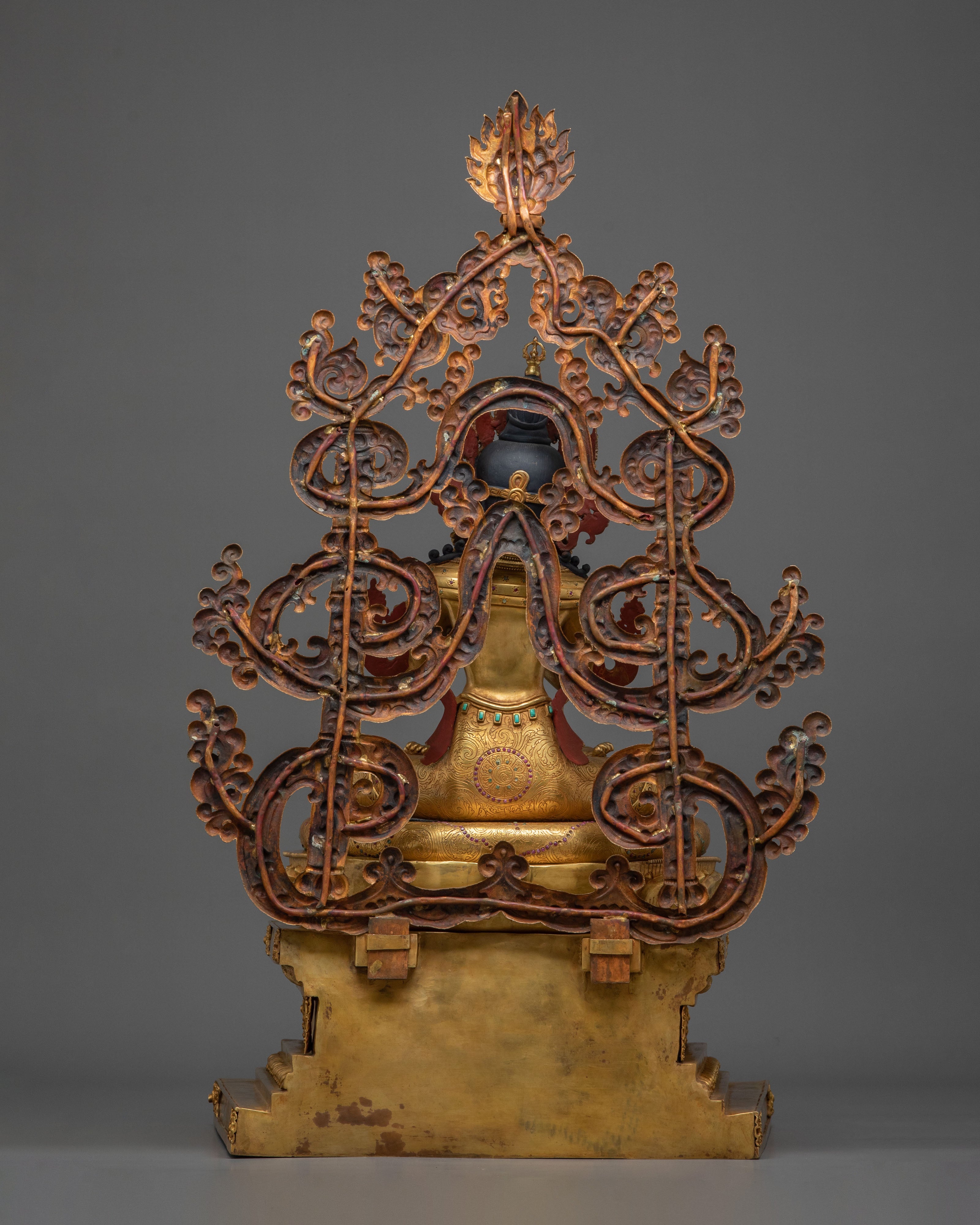 Vajradhara Tibetan Figurine: Exquisite Gilded Copper Masterpiece