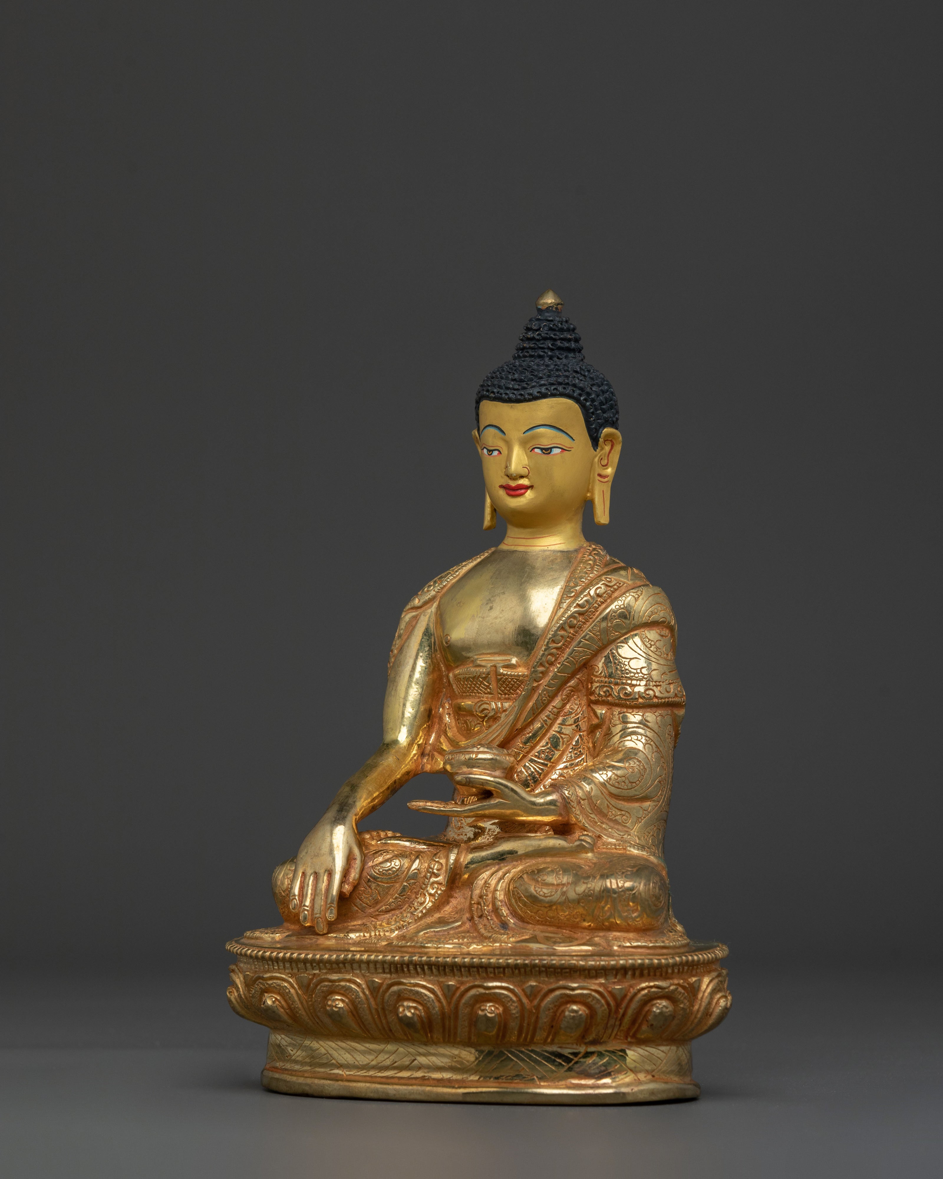 Shakyamuni 24K Gold Buddha Statue | Altar Home Decor