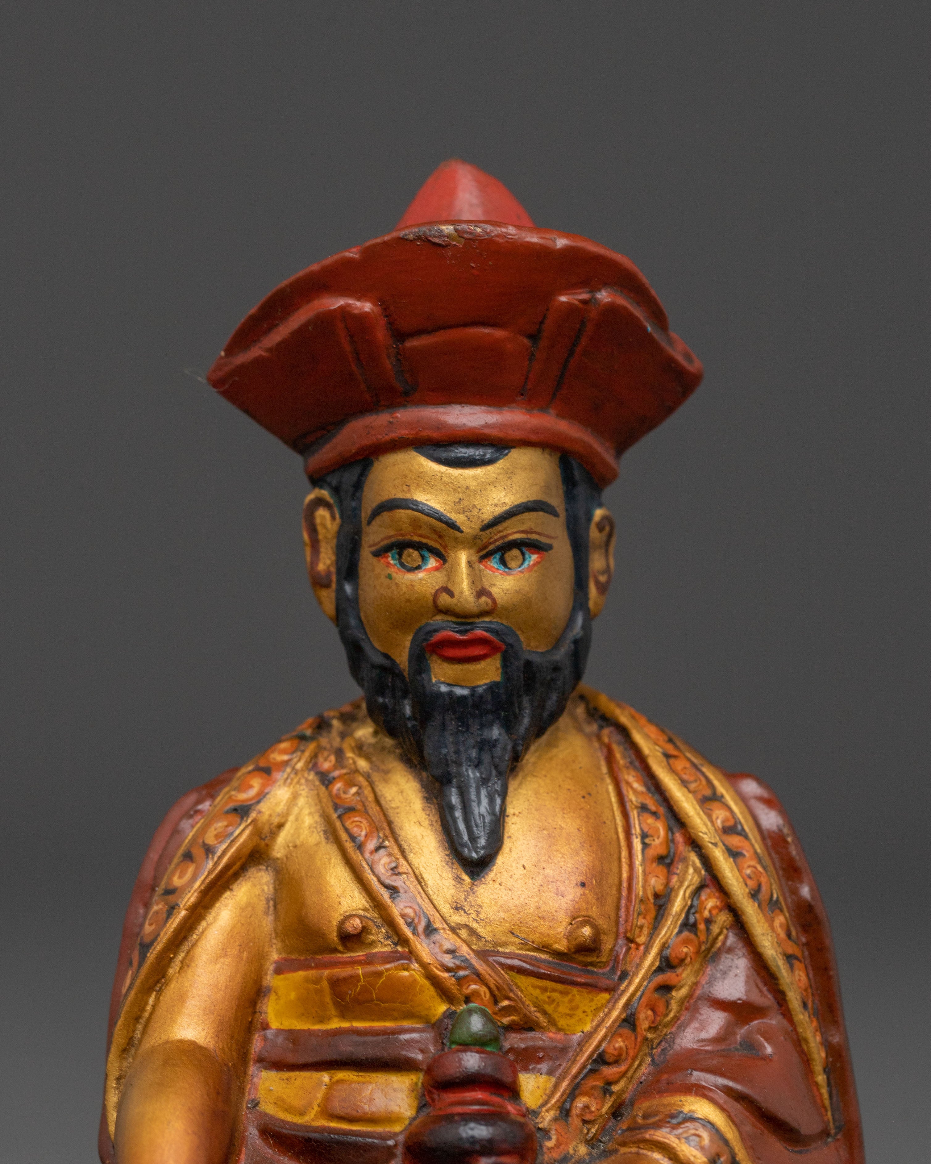 Buddhist Master Guru Shapdum Statue – Handcrafted Copper Sculpture