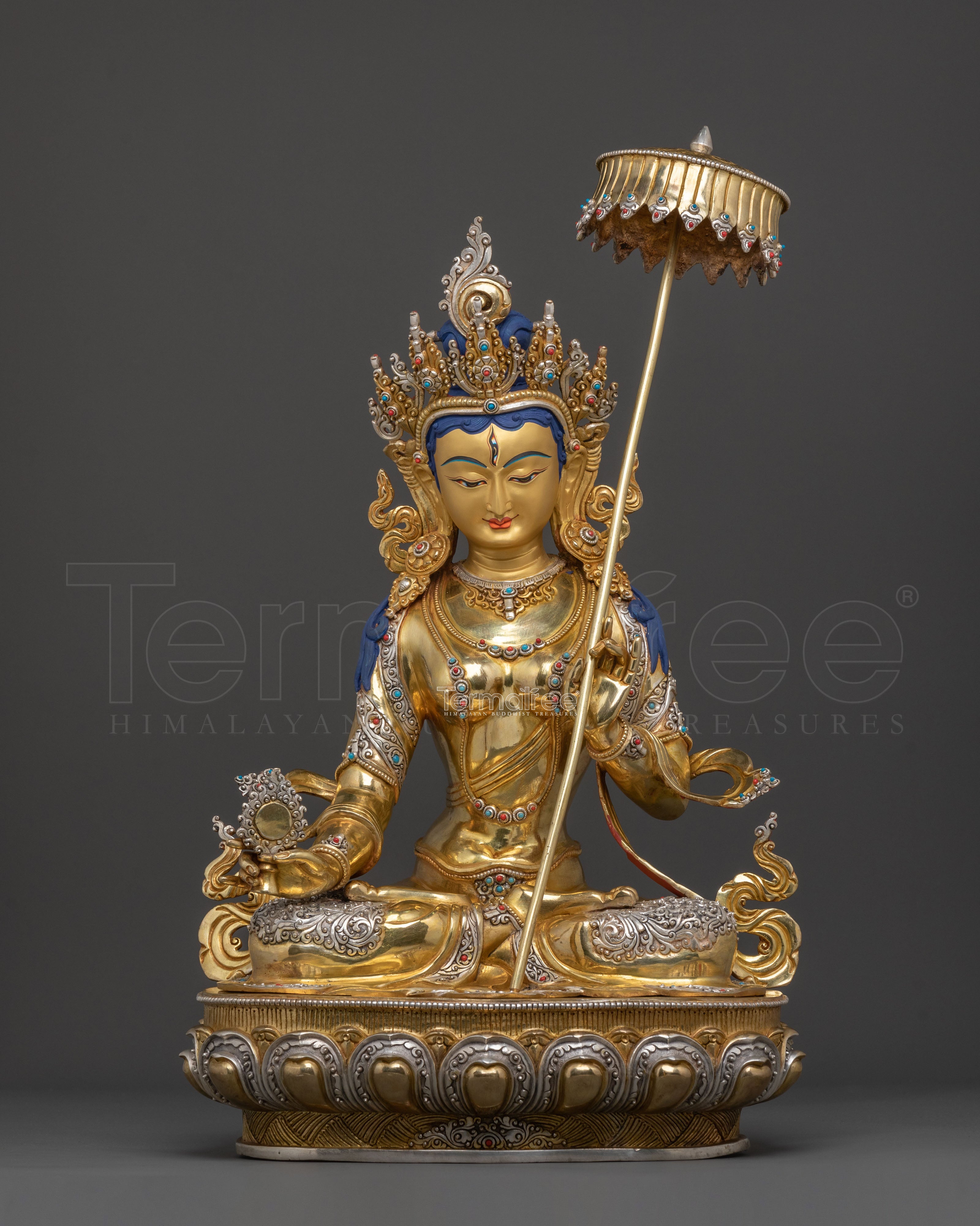 Goddess Dukkar Statue | White Umbrella Goddess of Protection