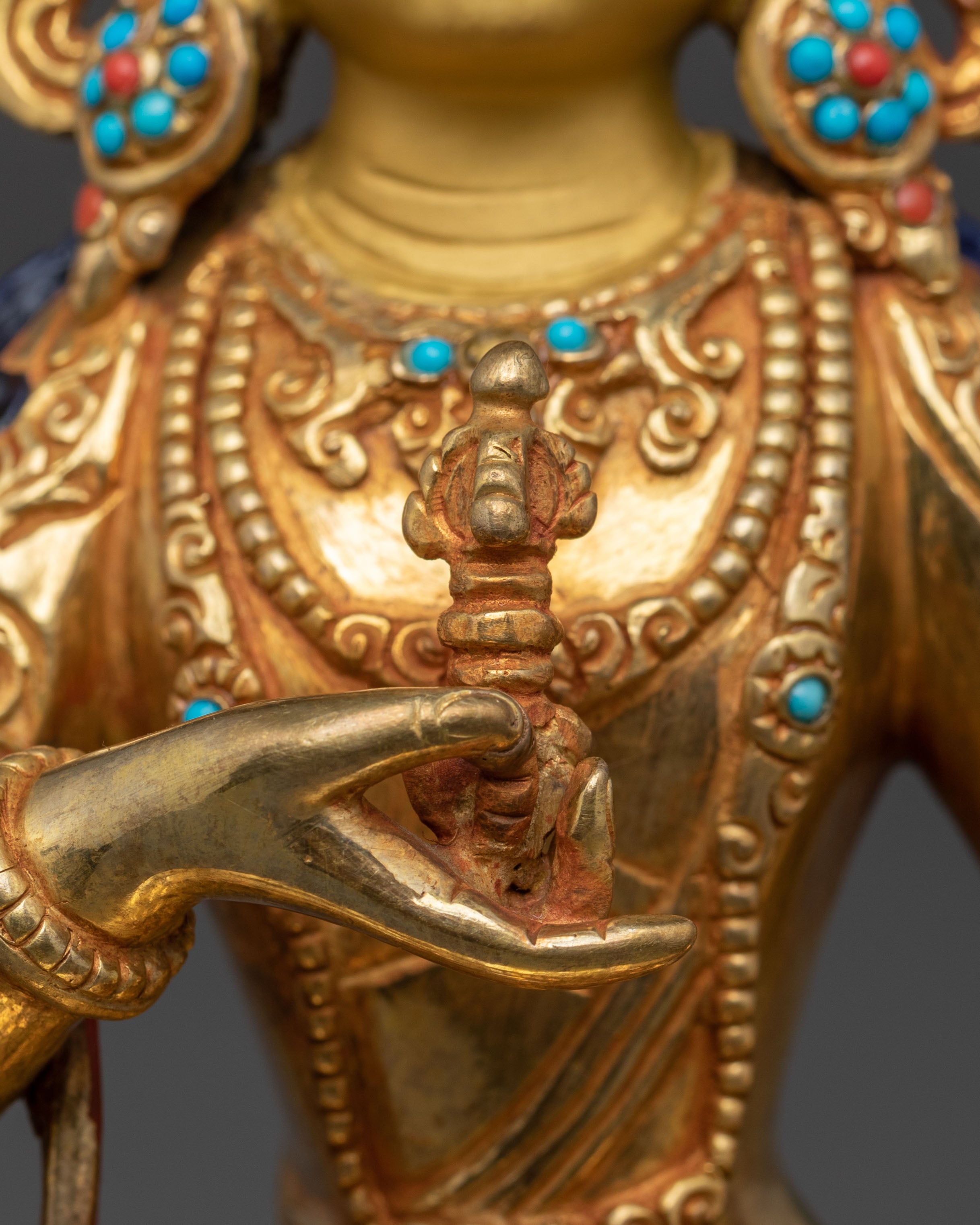 Vajrasattva Statue: Handcrafted in Nepal