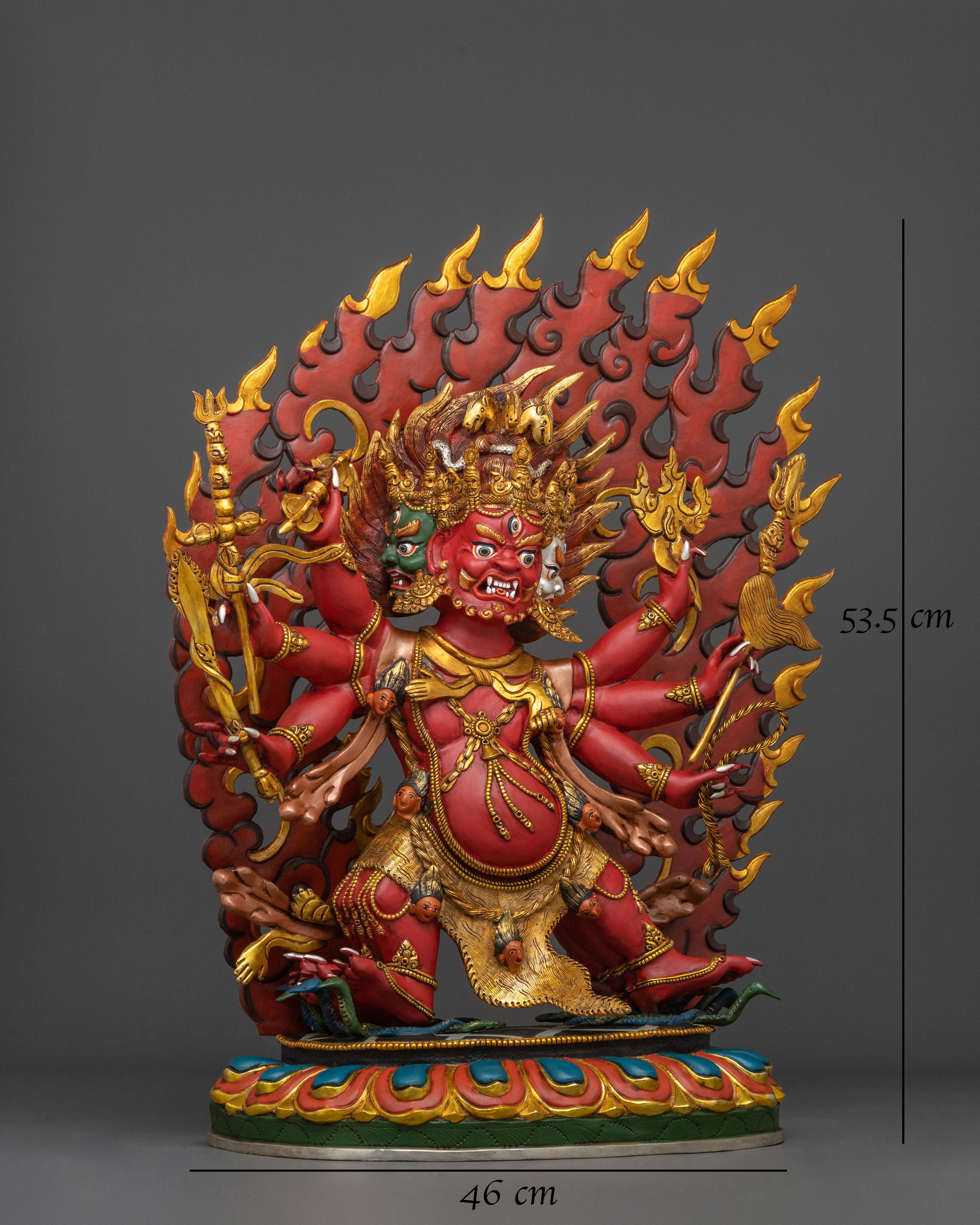 Heyagriva Divine Figurine | 24K Gold Gilded Protector