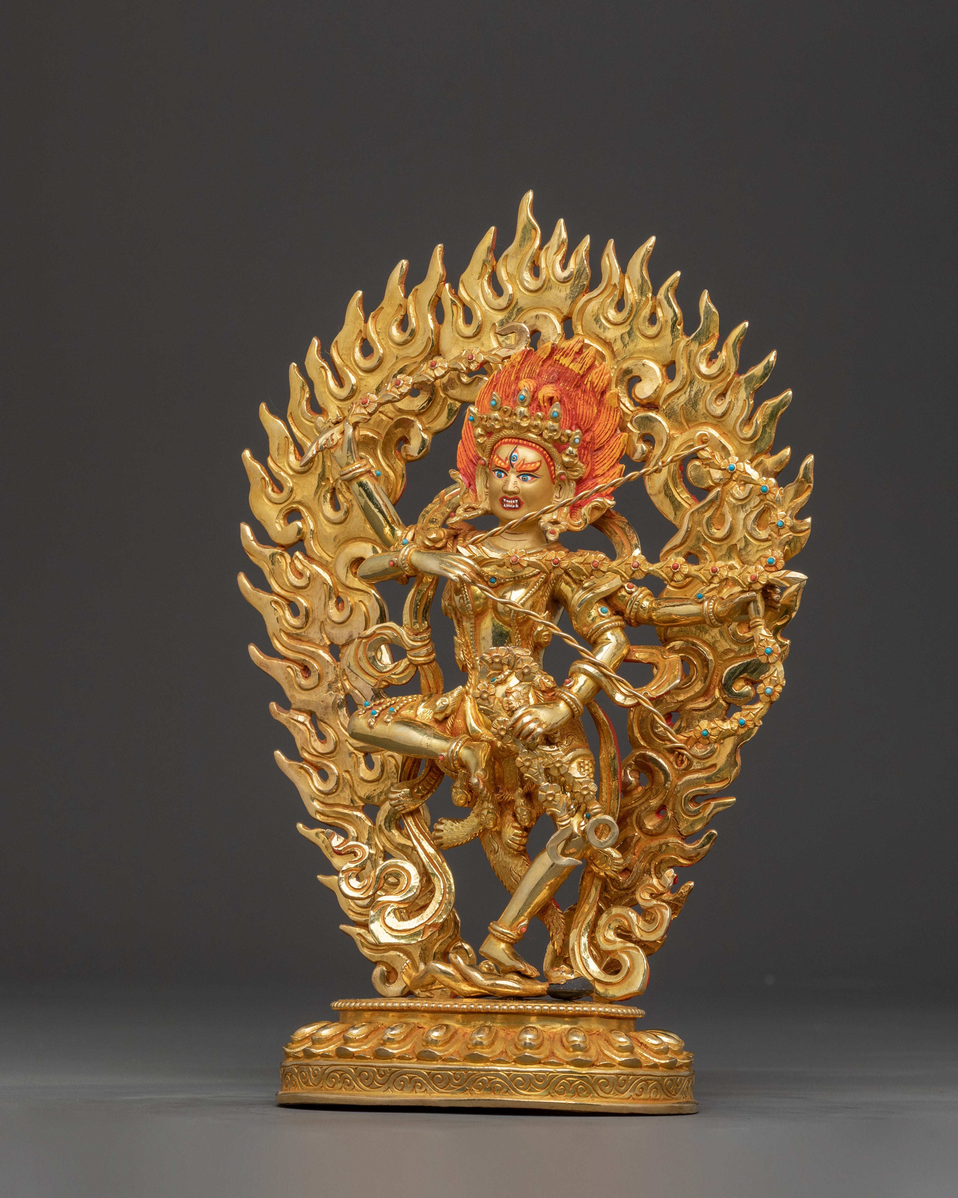 Kurukulla Spiritual Figurine | Divine Enchantress Dakini Sculpture