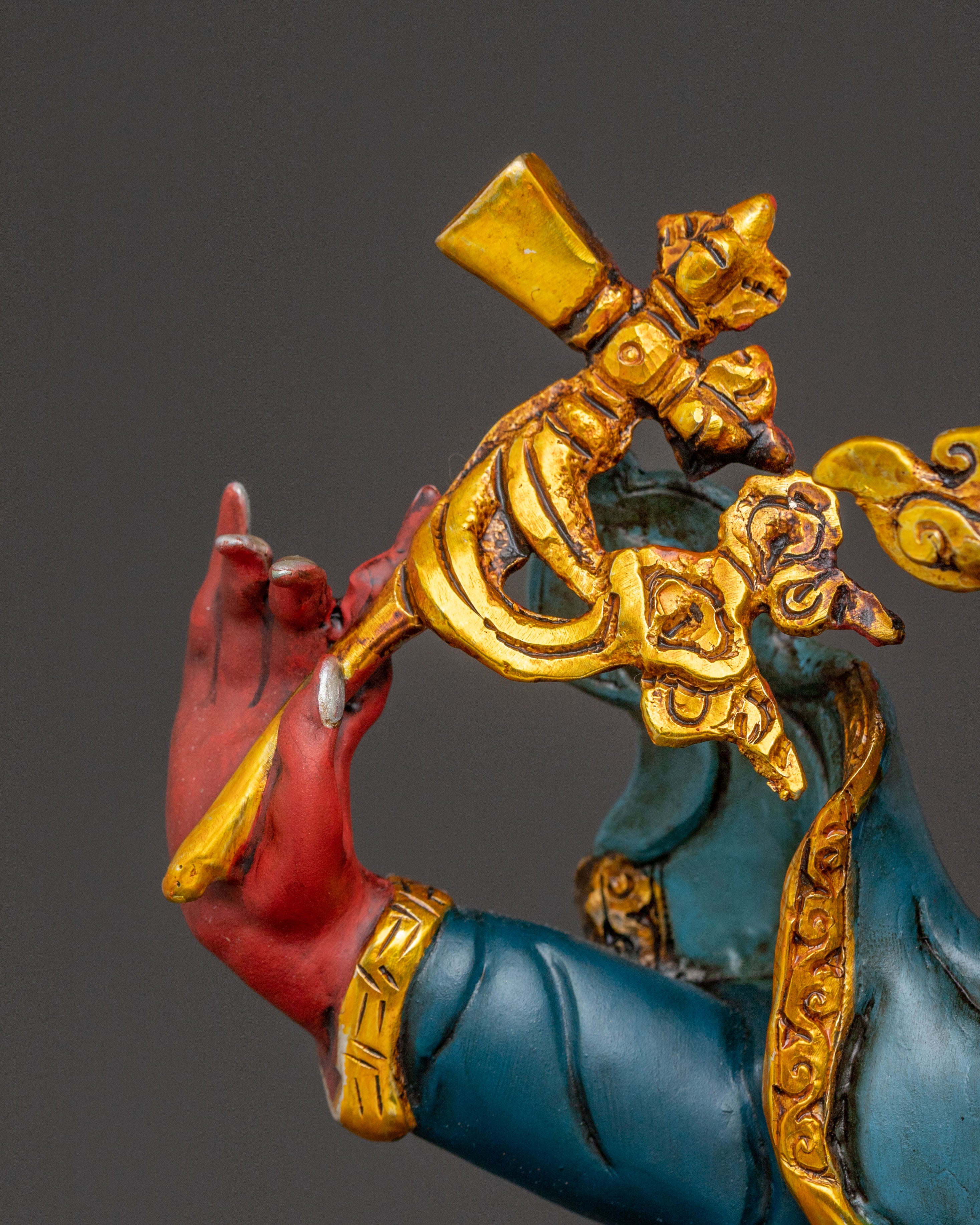 Damchen Garwai Nagpo Statue | Oath-Bound Blacksmith