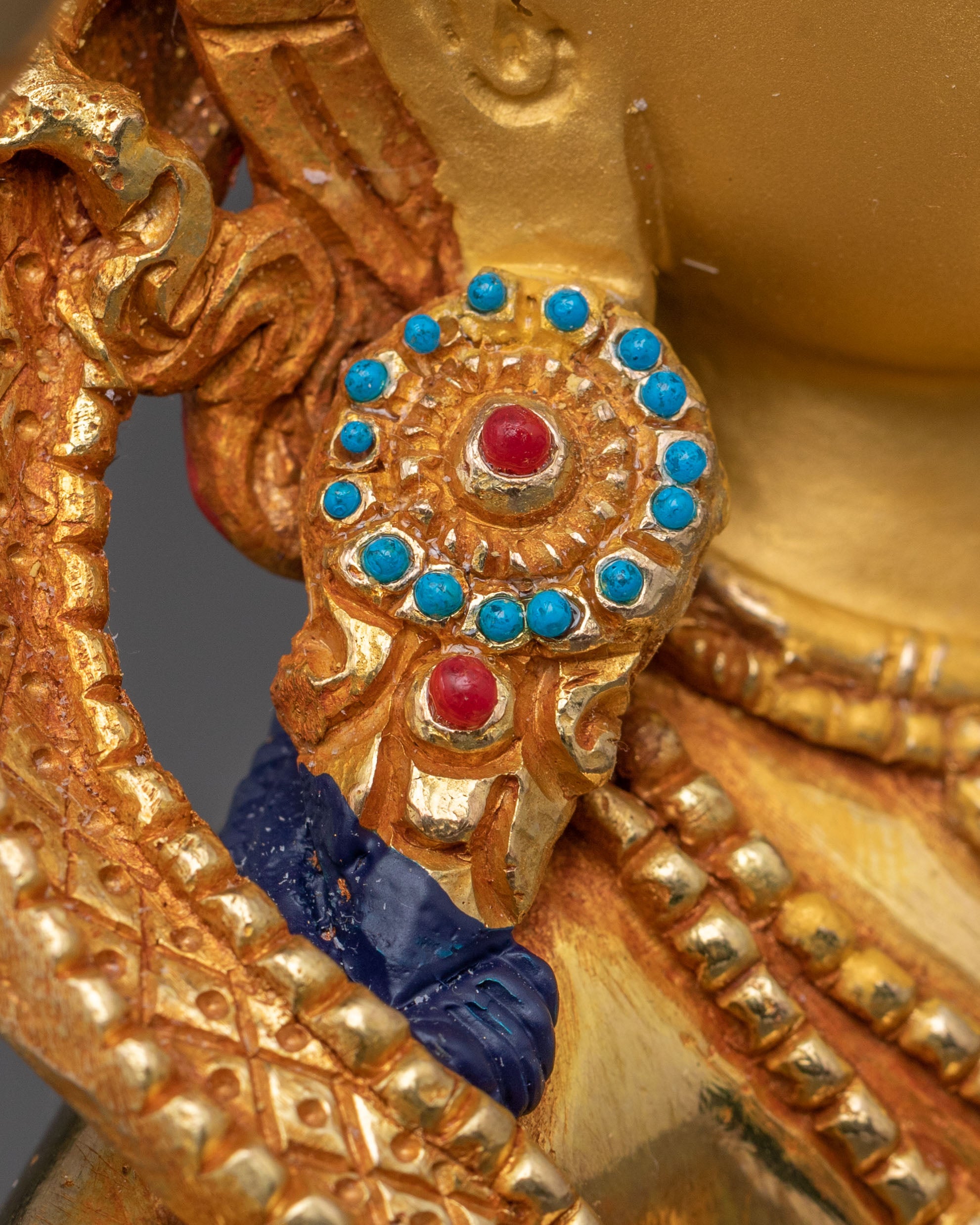 Handcrafted Manjushri Spiritual Sculpture for Decor