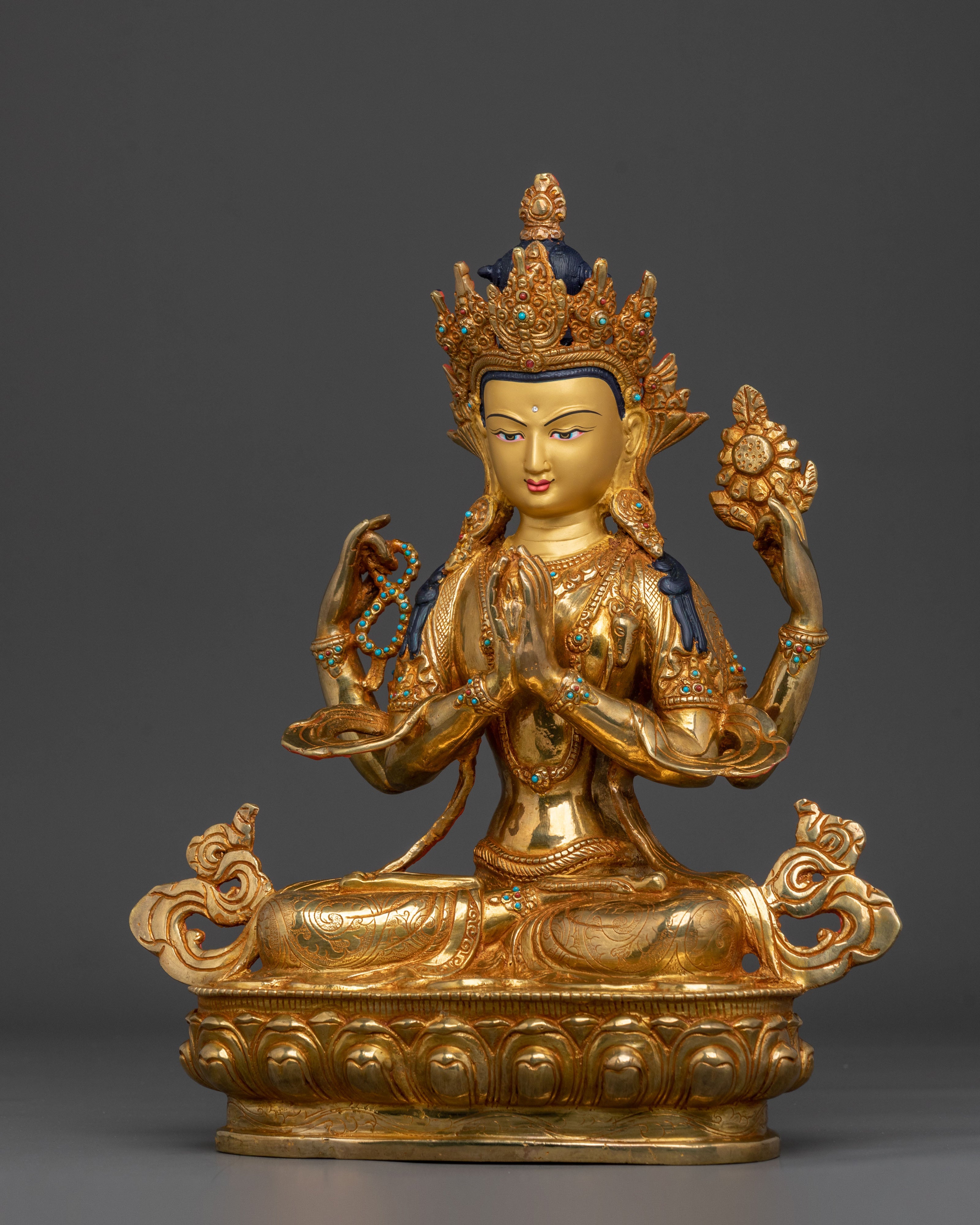 Sacred Chenrezig Buddhist Statue | Home Decor