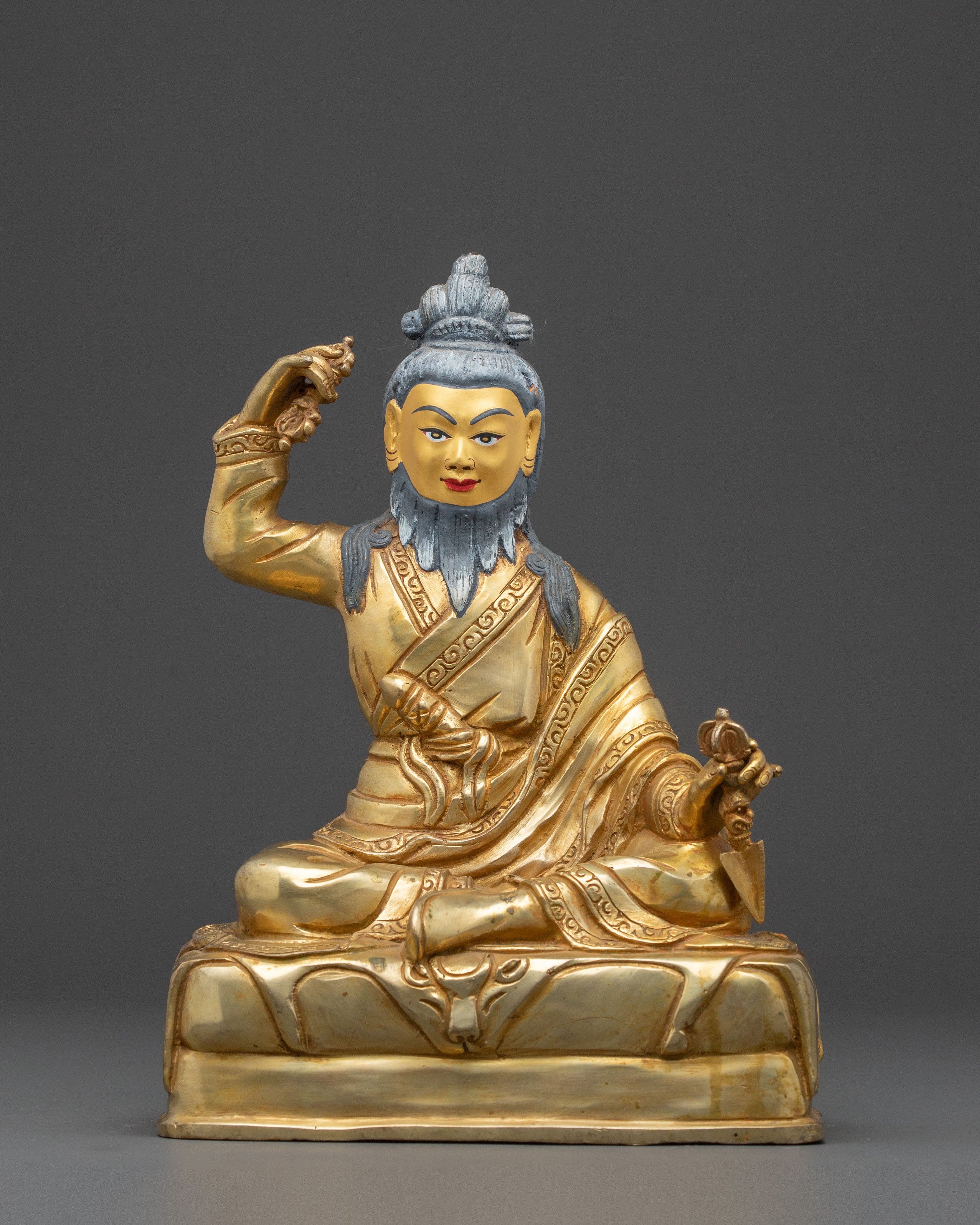 Handcrafted Dudjom Lingpa Rinpoche Statue