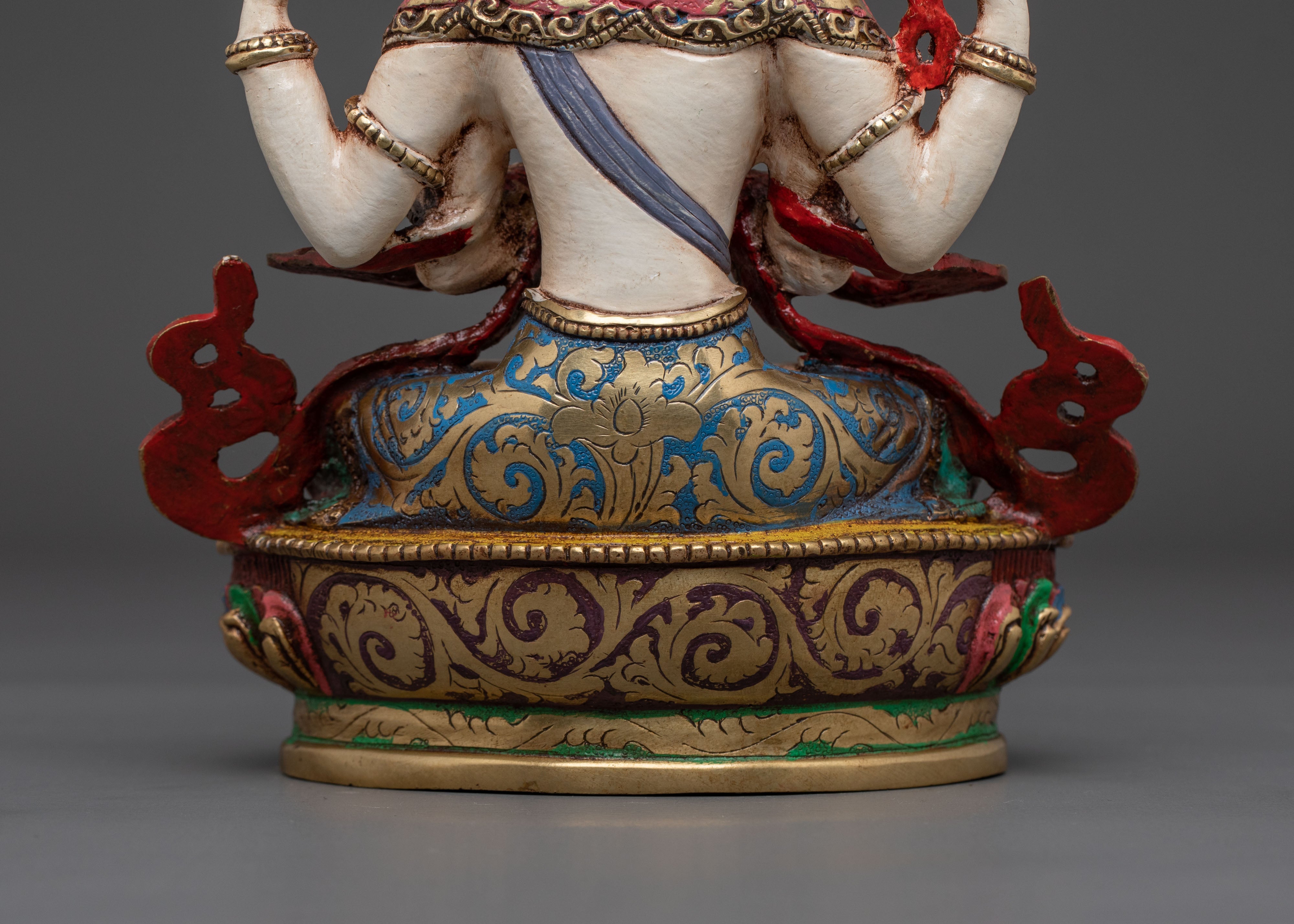 Serene Spiritual Figurine of Chenrezig | Bodhisattva of Compassion