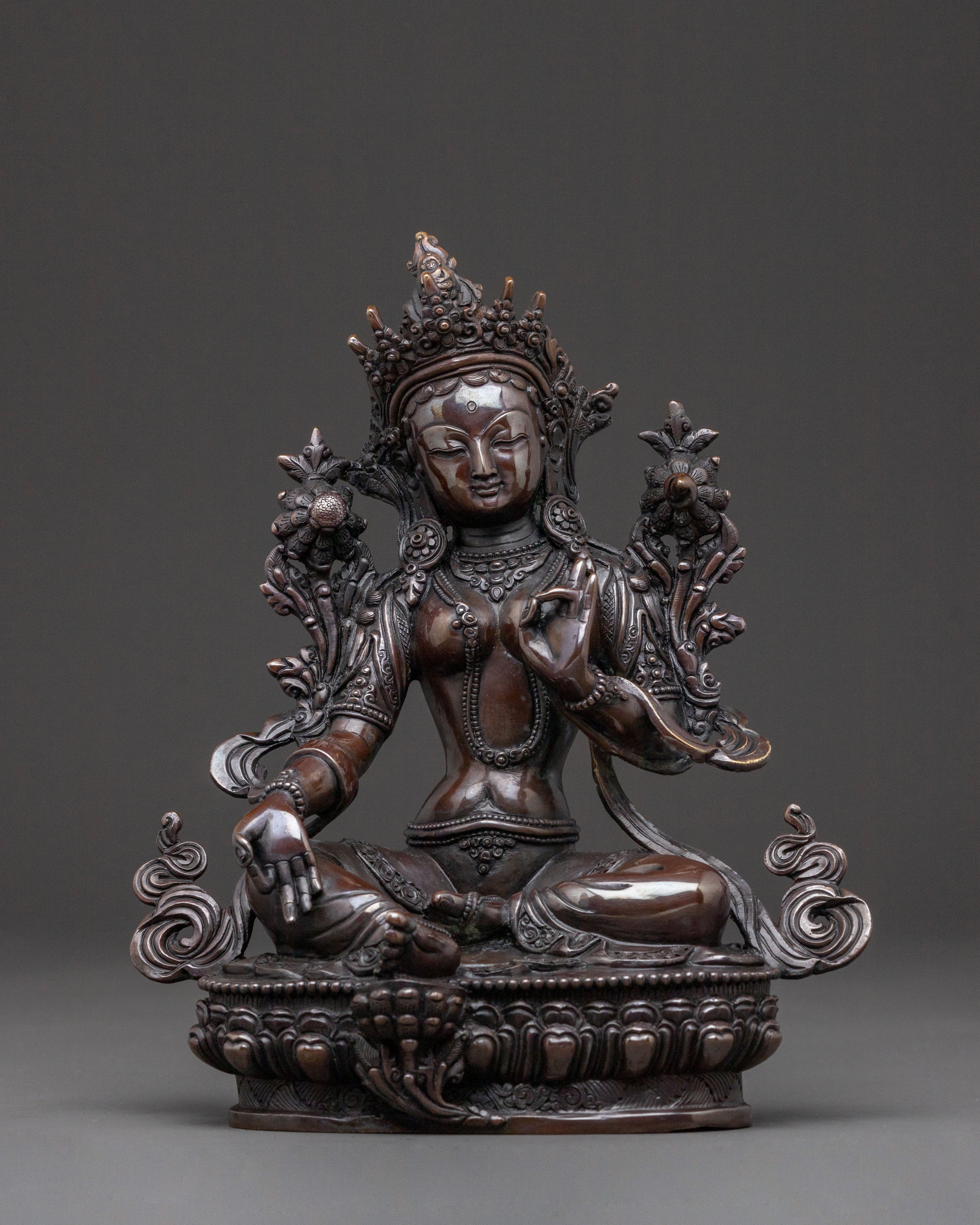 Green Tara Statue