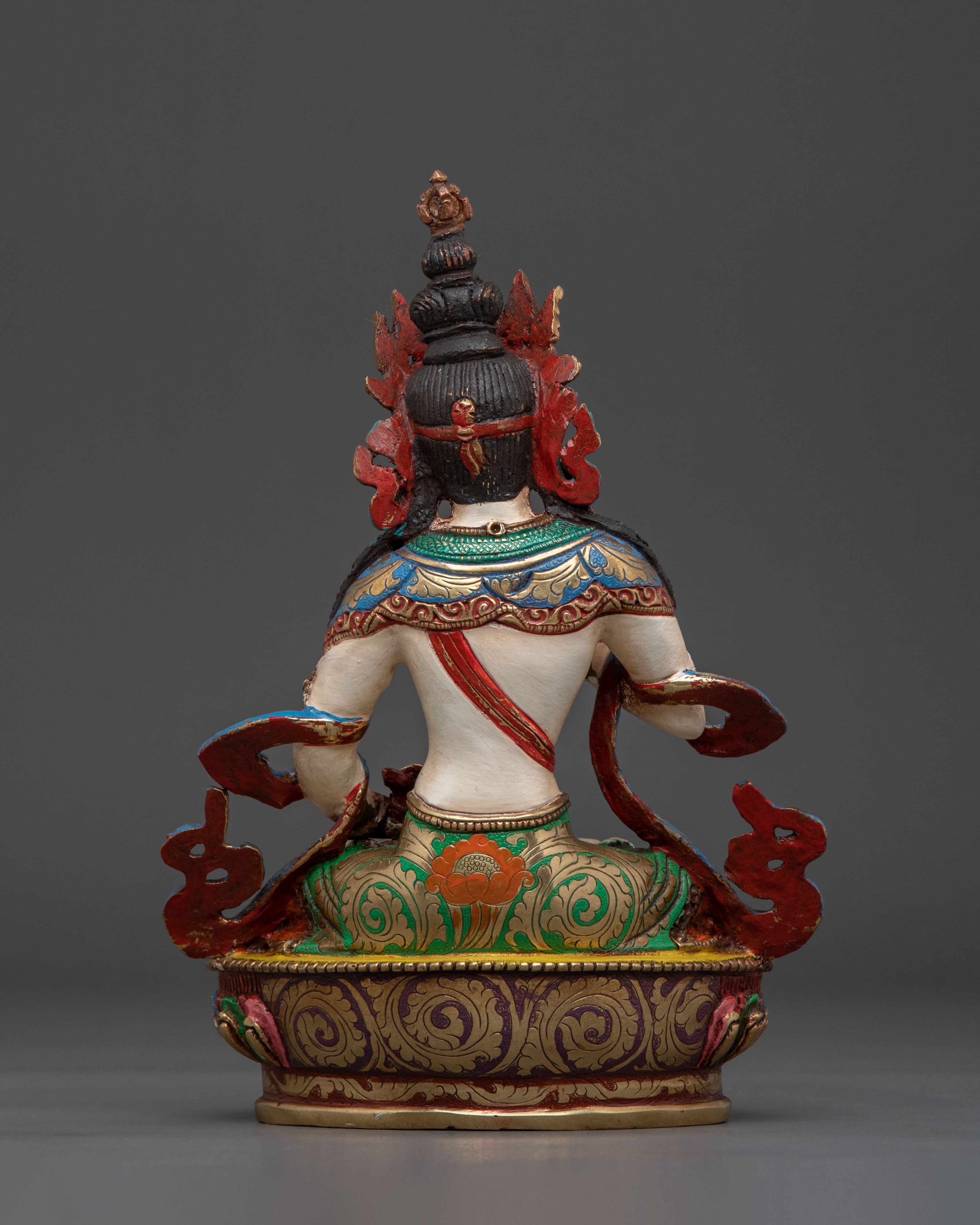 Handcrafted Sacred Vajrasattva Statue | Handmade Nepal Altar Decor