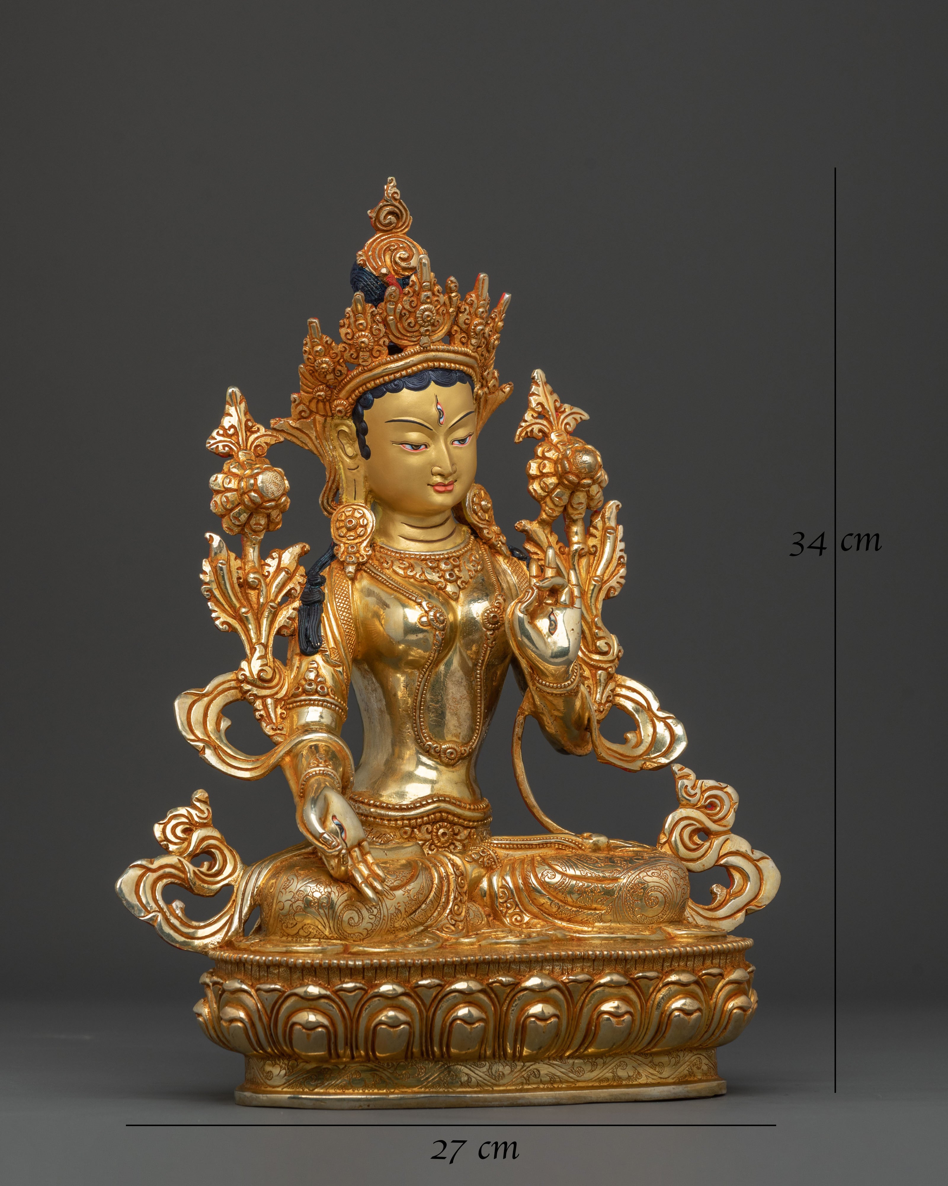 Sacred White Tara Wisdom Statue | Icon for Blessings