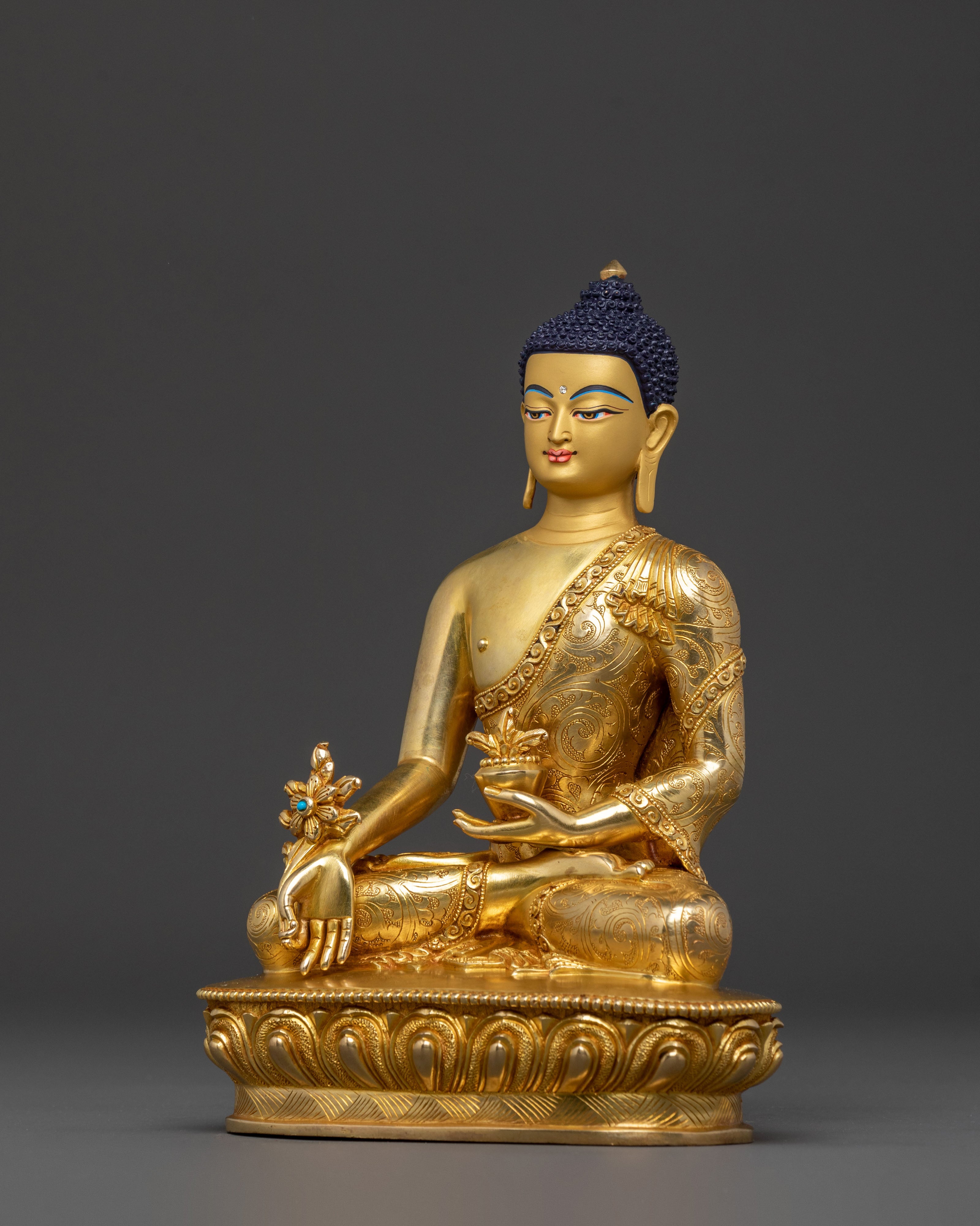 Handmade Medicine Buddha Statue | Spiritual Healing