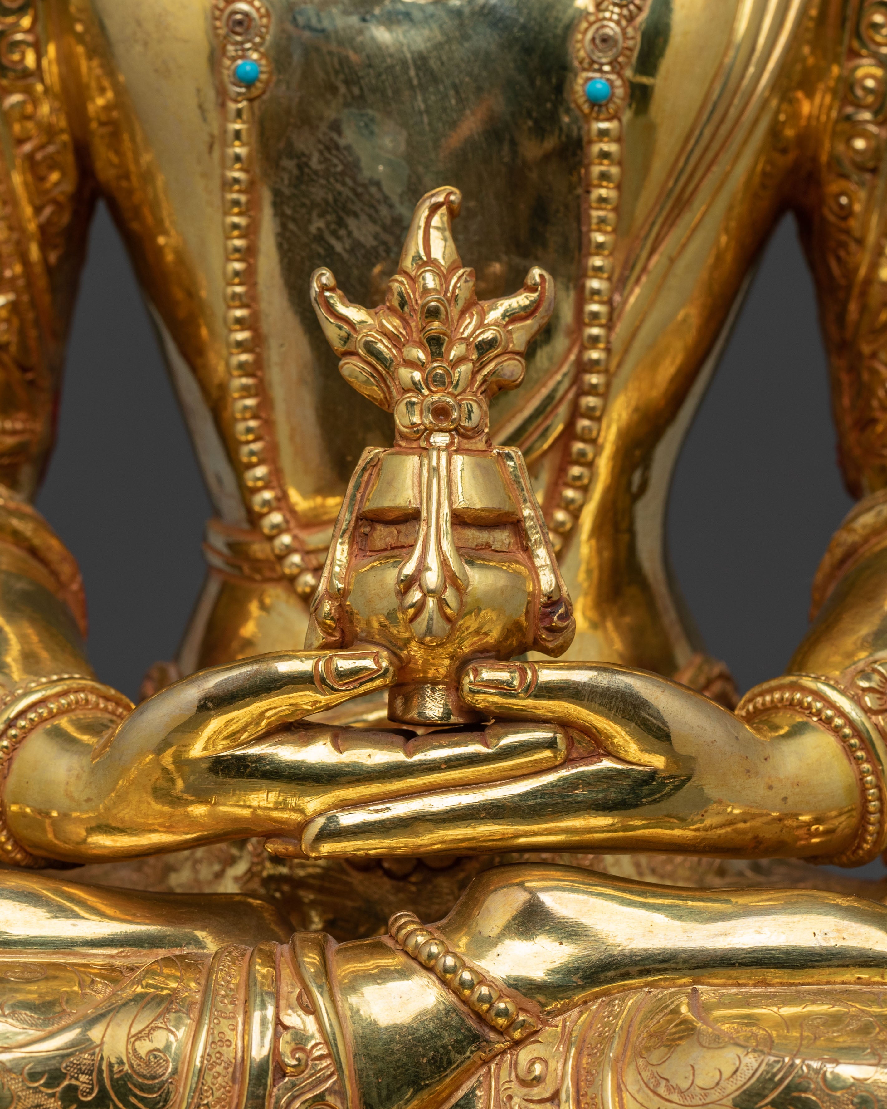 Amitayus Longevity and Health Statue | 24K Gold Gilded