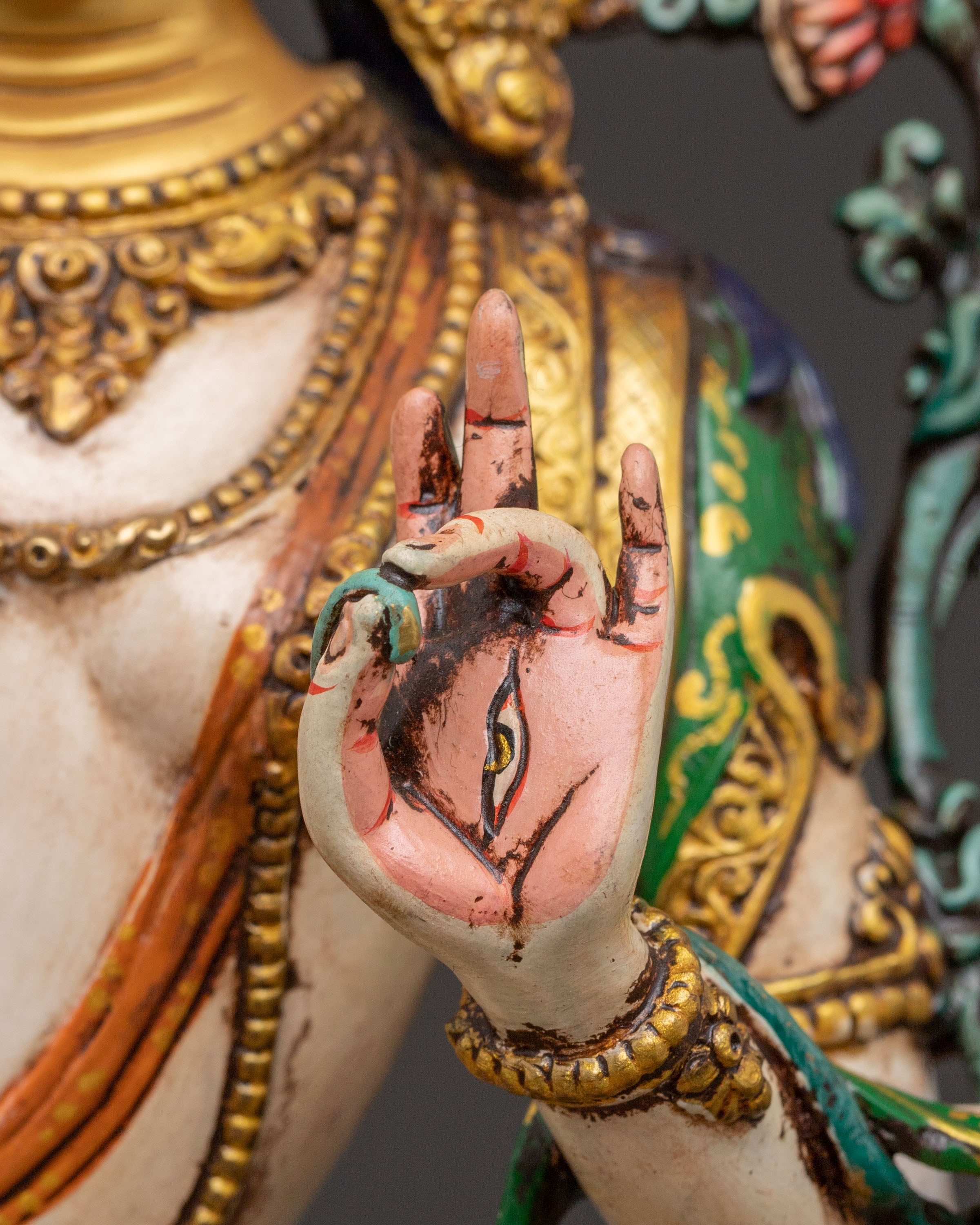 White Tara 24K Gold Gilded Statue | Longevity Icon