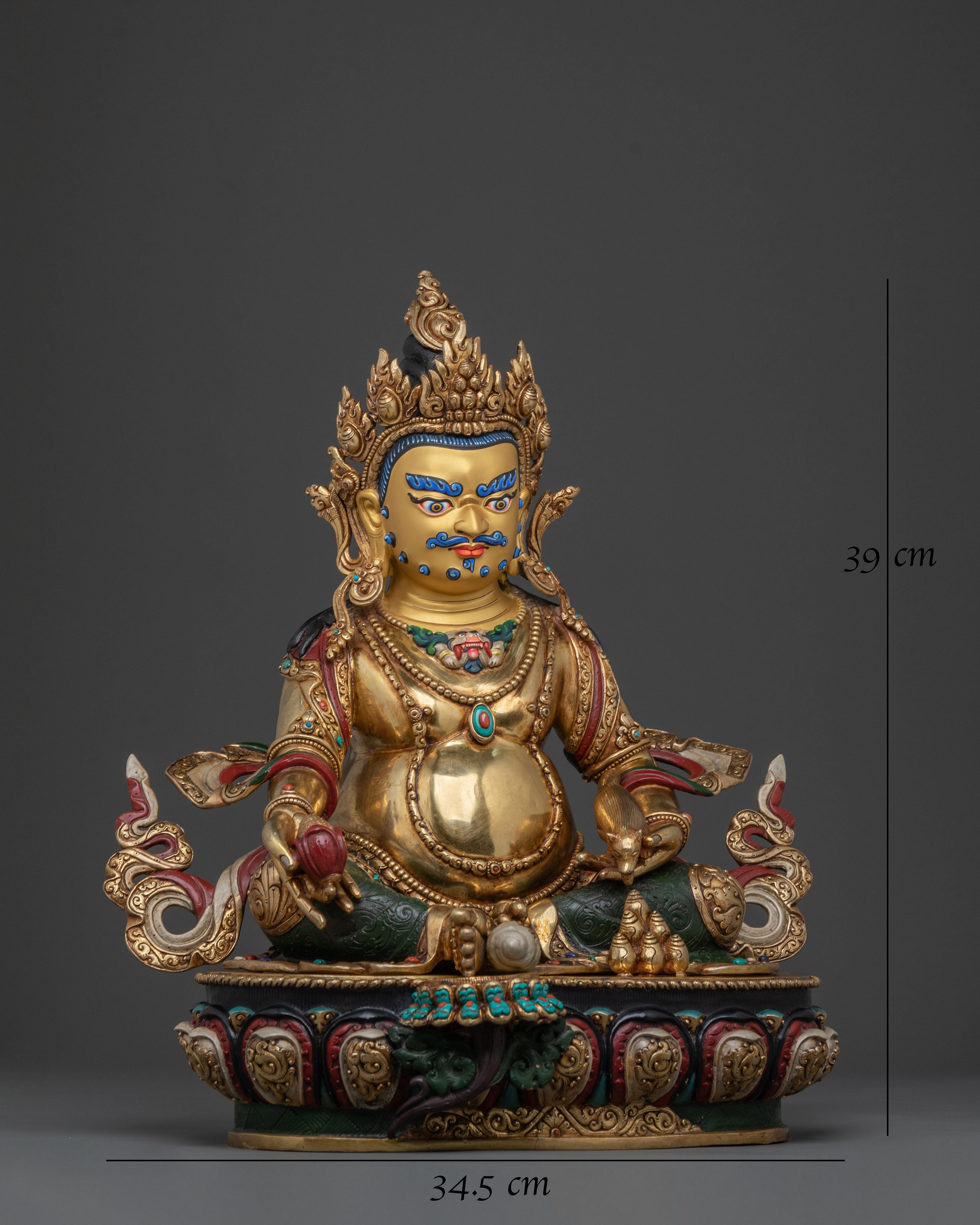 Dzambhala Statue: Buddhist Deity of Prosperity