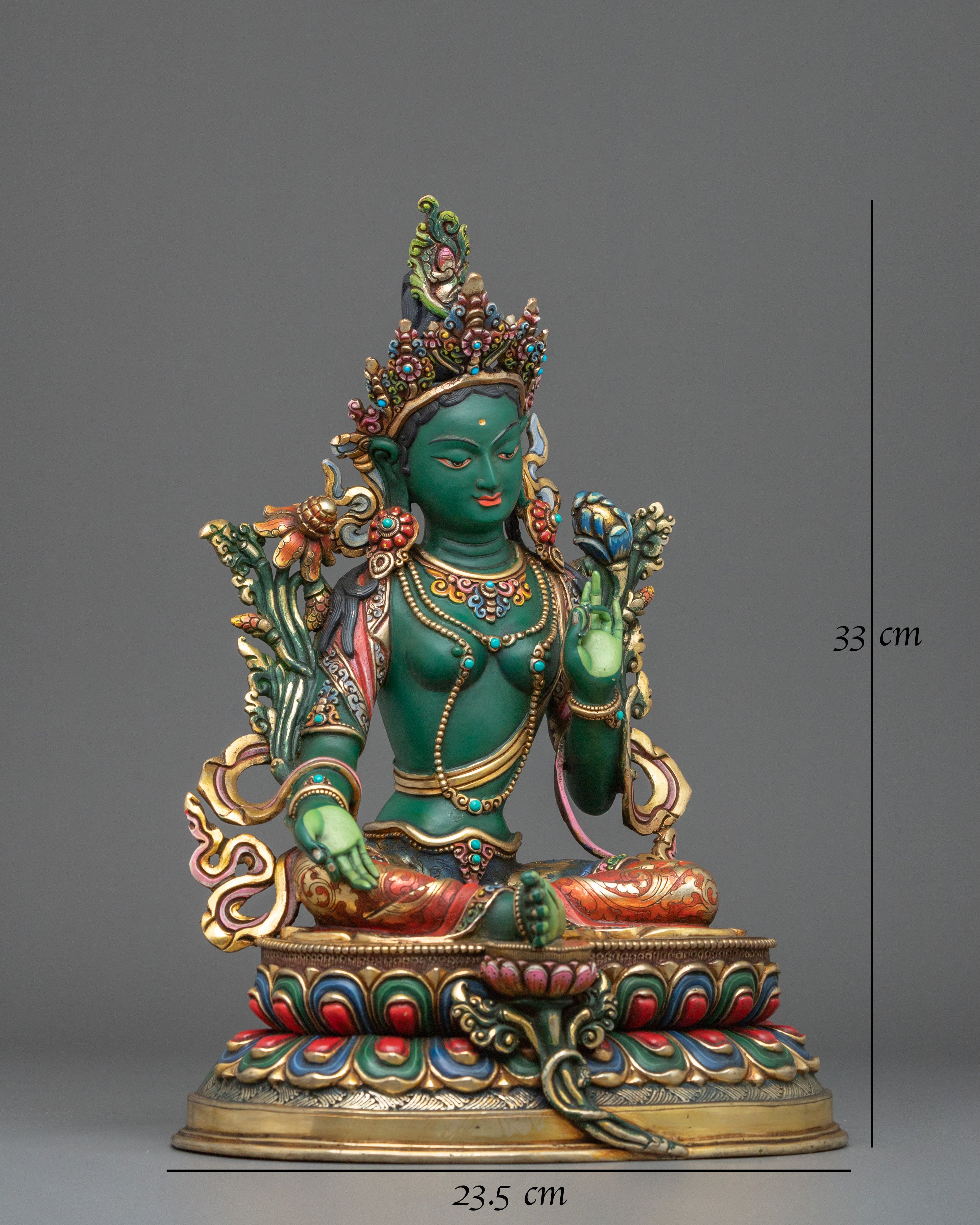 Green Tara Statue: Mother of Liberation