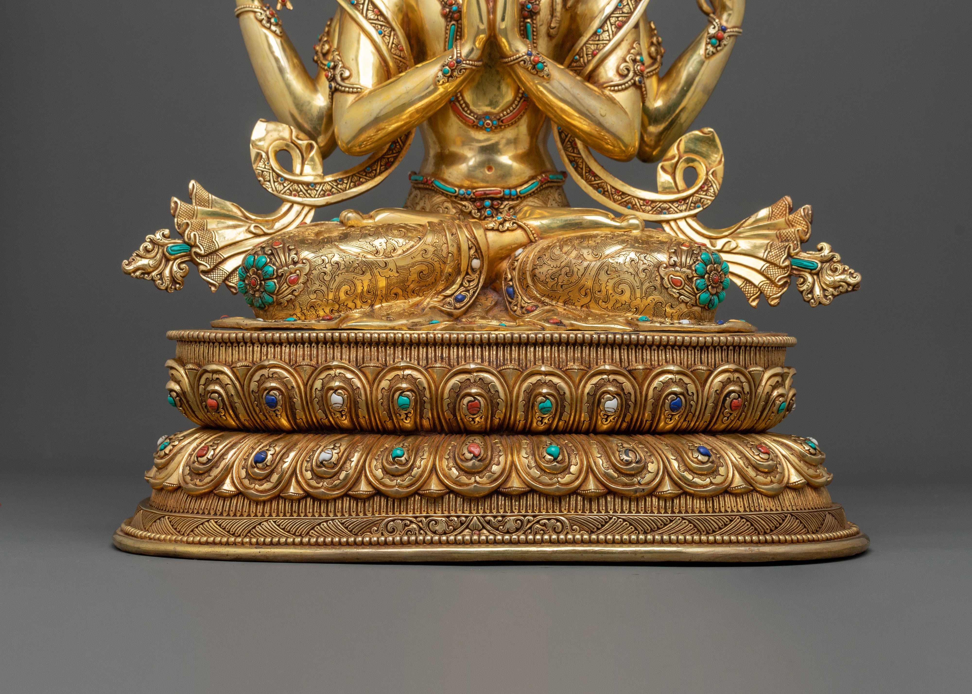 Tibetan Chenrezig Compassion Buddha Statue