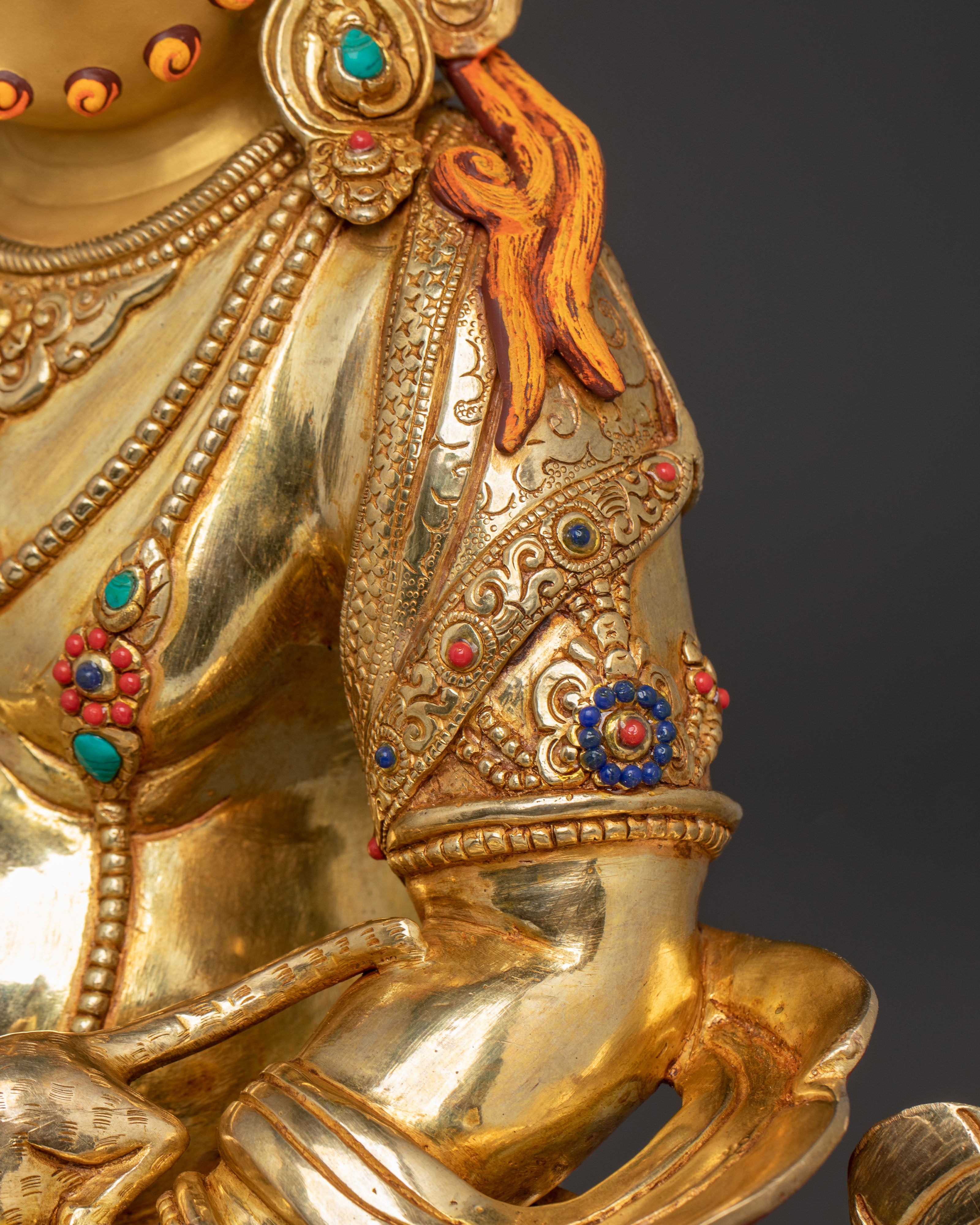 Radiant Statue of Dzambhala, Buddhist Wealth Deity | Abundance, Prosperity