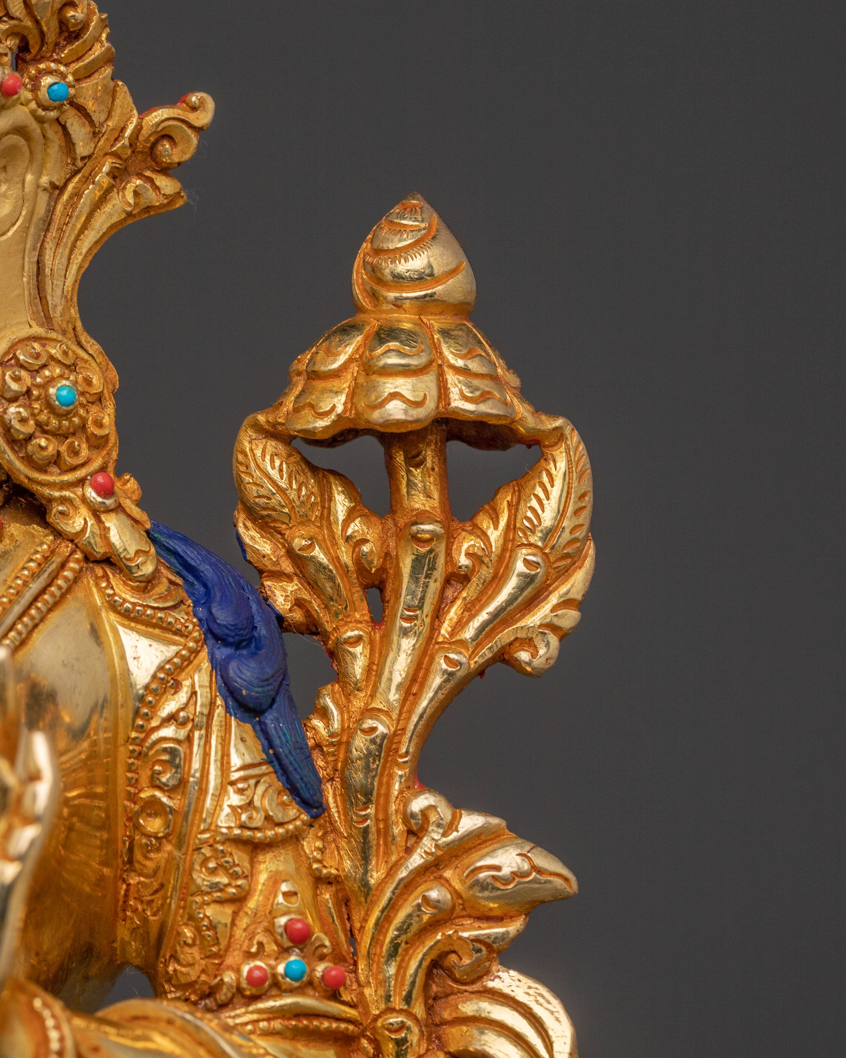 Handcrafted Green Tara Goddess Statue