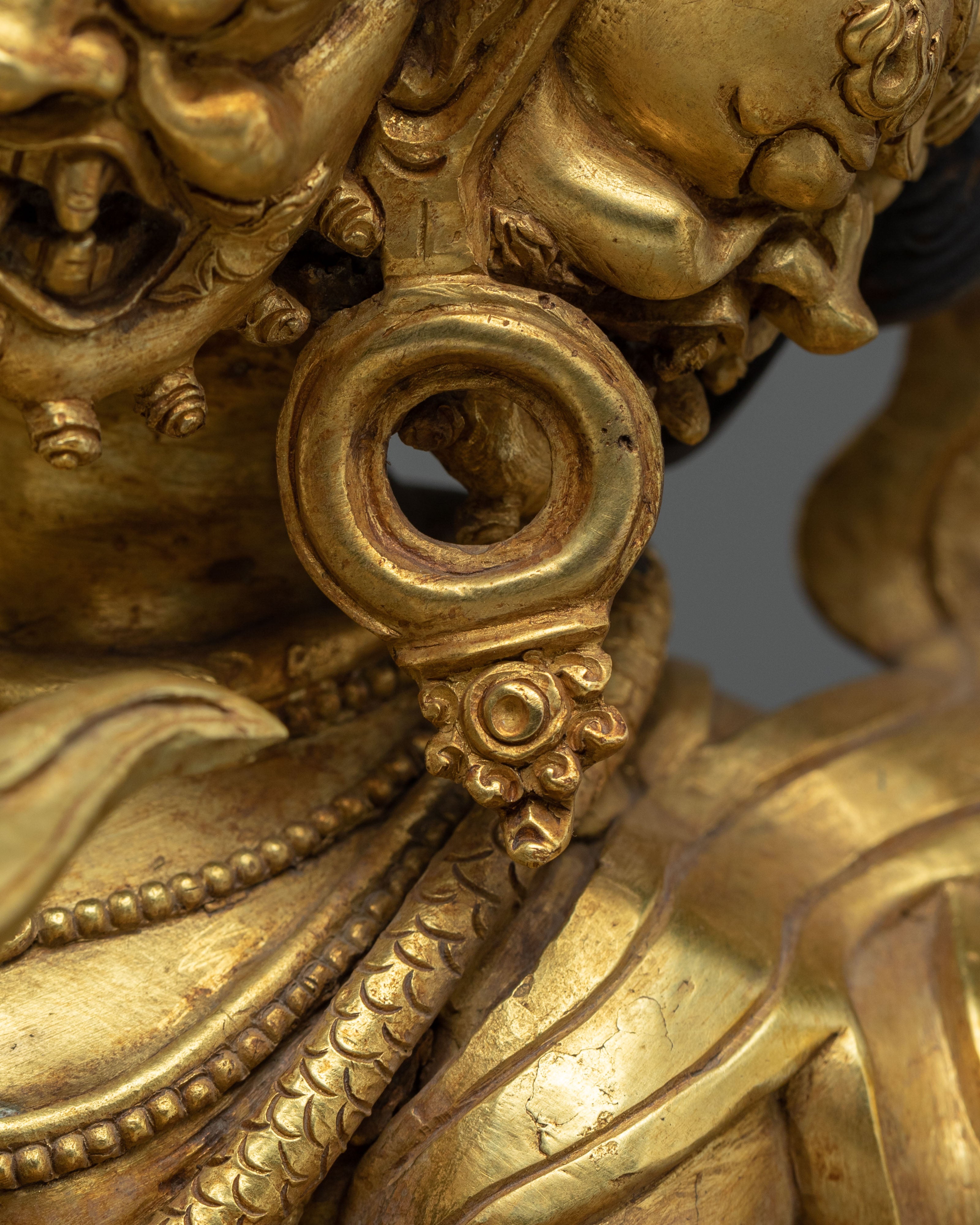 Sacred Protector Four Armed Mahakala Statue