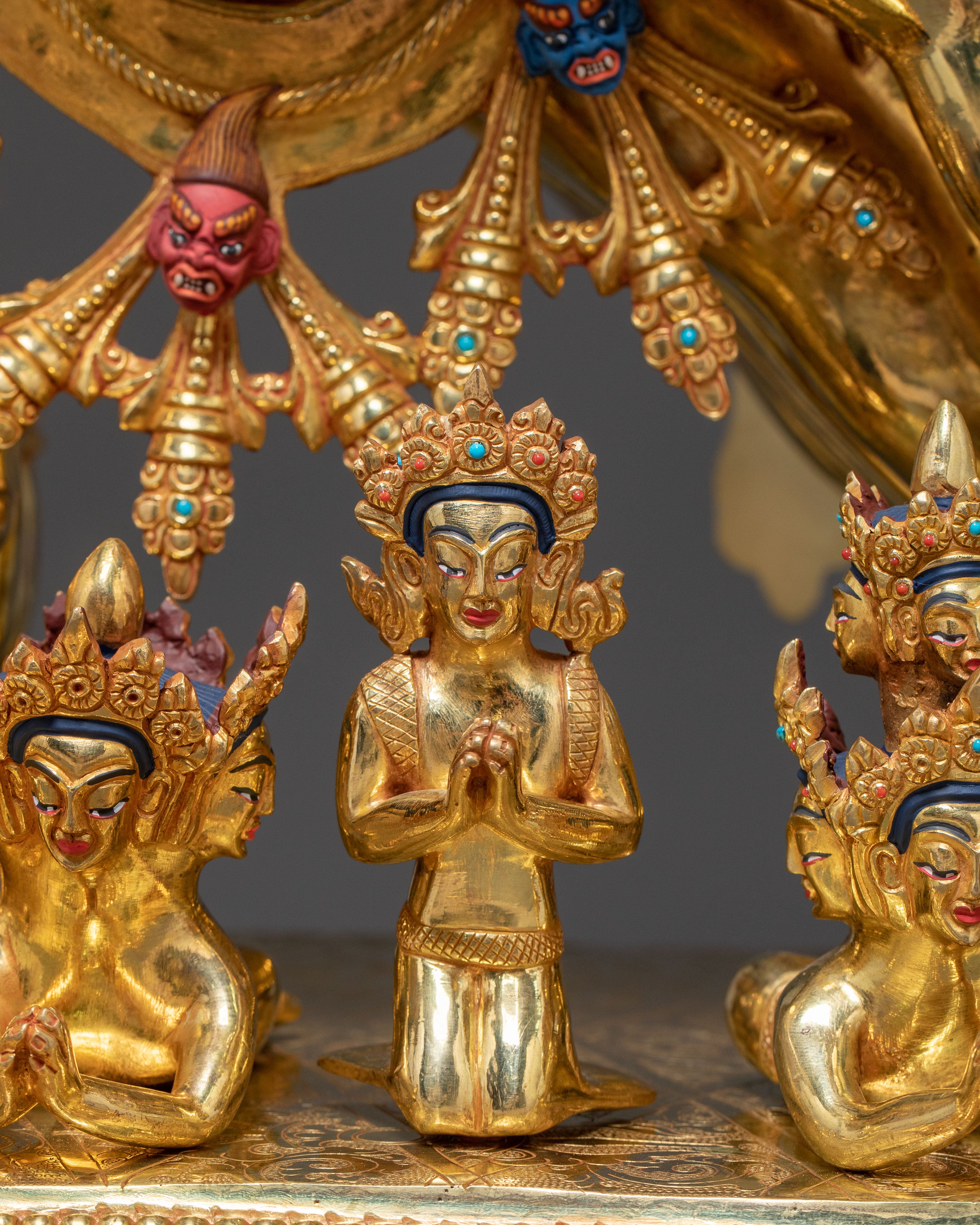 Formidable Yamantaka Spiritual Statue | 24k Gold Gilded